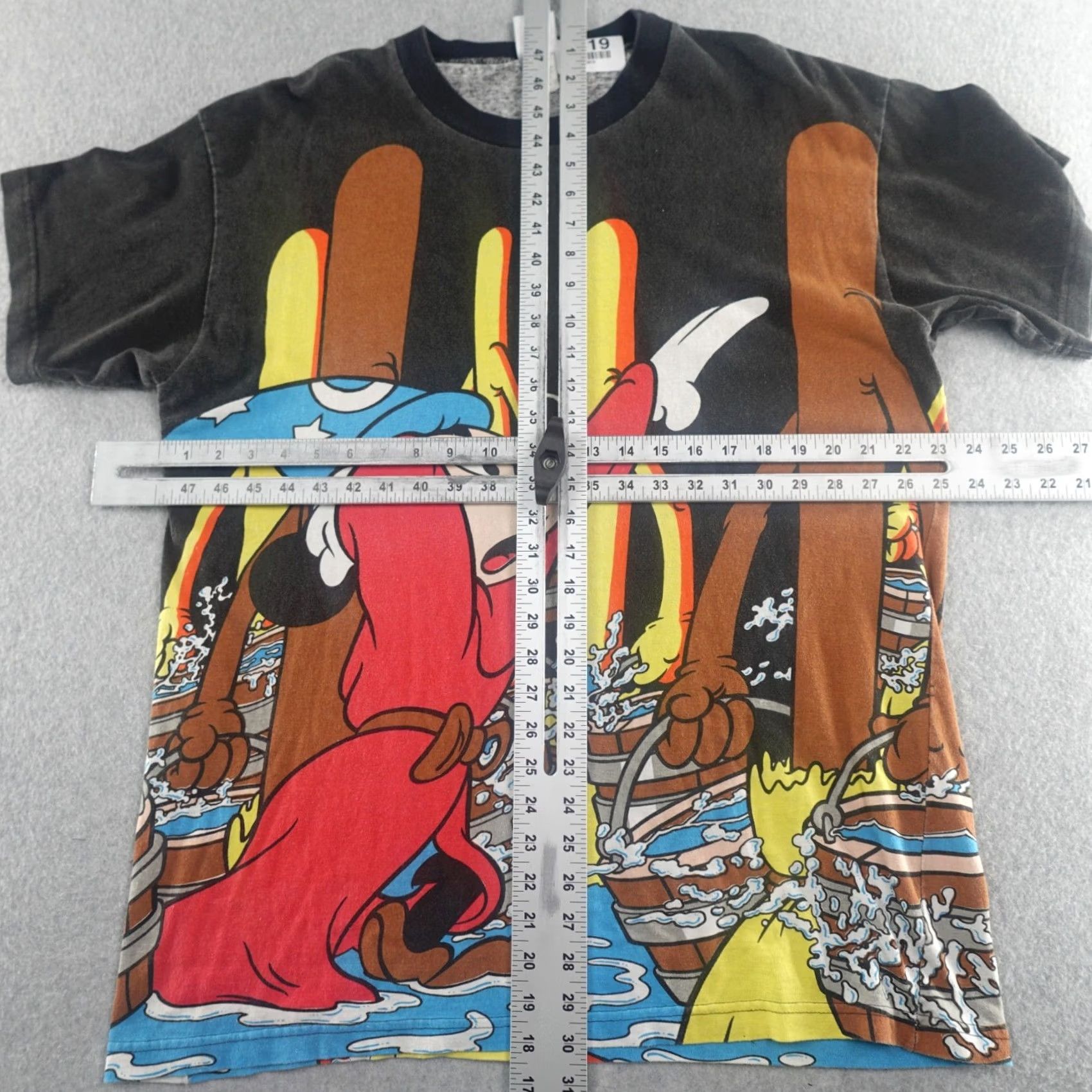 Disney Disney T-Shirt Men's XL L/XL (23X30) Fantasia Mickey All Over Print AOP Vintage Shirt Size US XL / EU 56 / 4 - 3 Thumbnail
