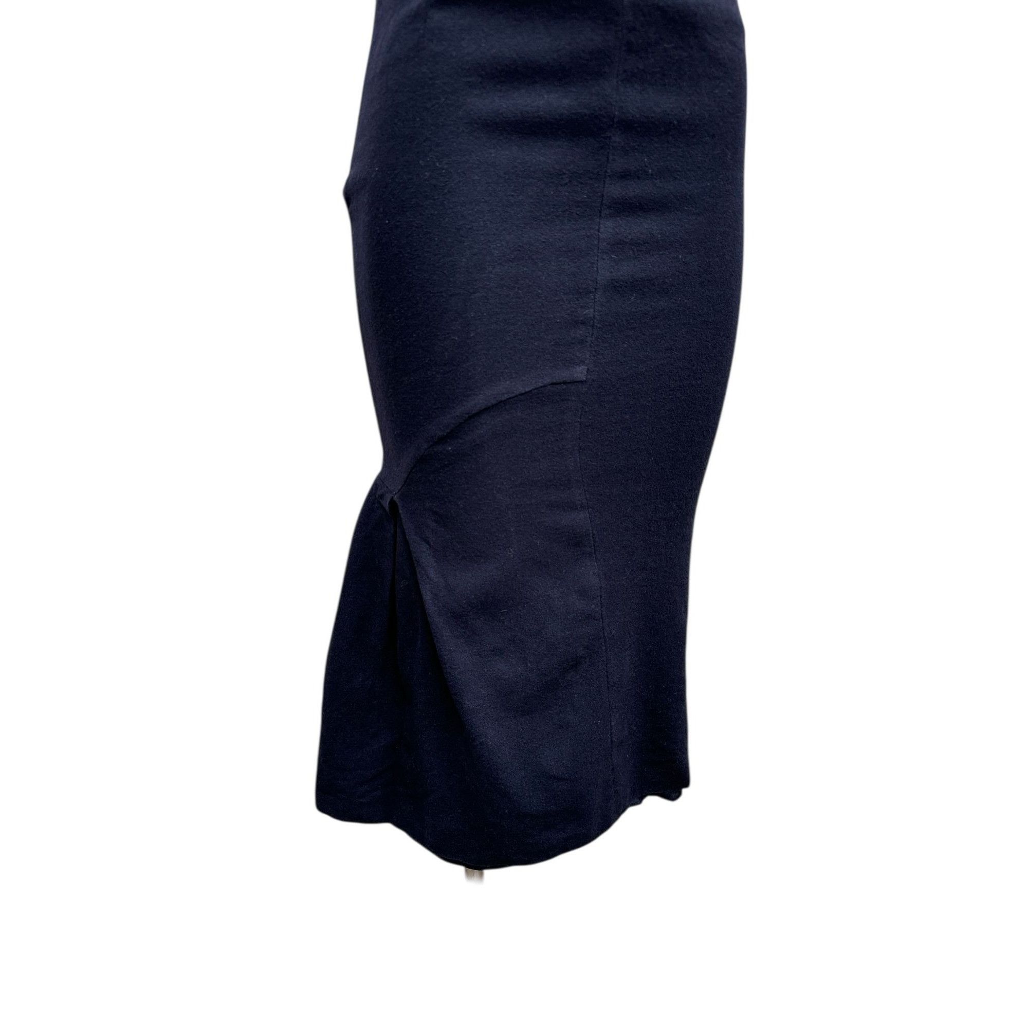 Alexander McQueen FW 2005 Navy Wool Skirt Size 26" / US 2 / IT 38 - 2 Thumbnail