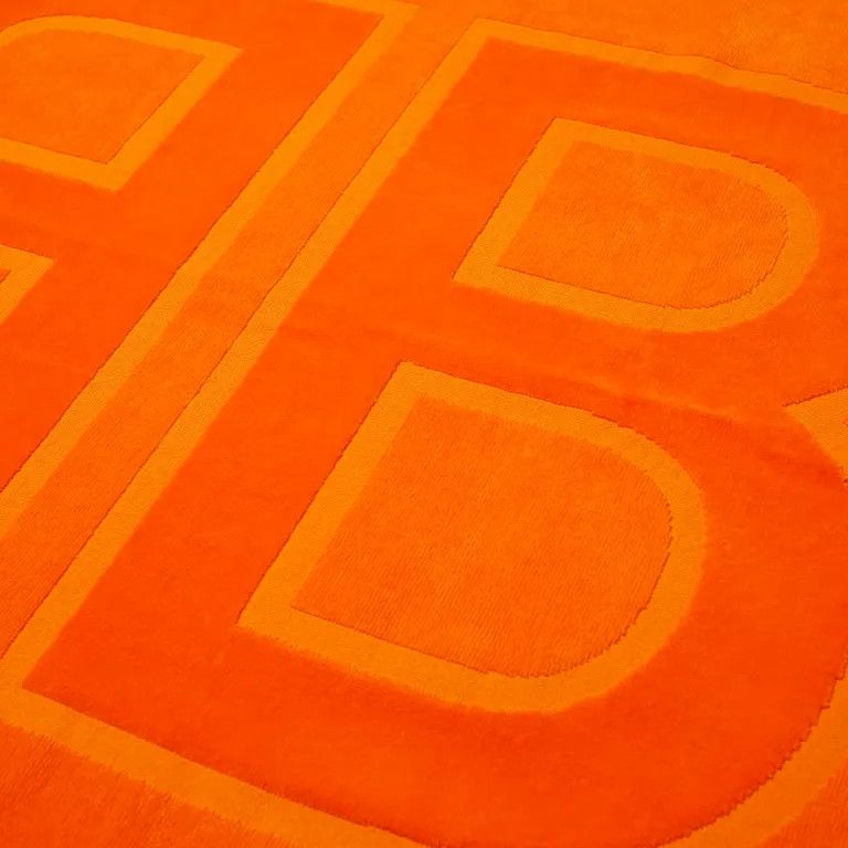 Balenciaga o1mt1gz0924 Size: OS / BB Beach Towel in Orange Size ONE SIZE - 2 Thumbnail