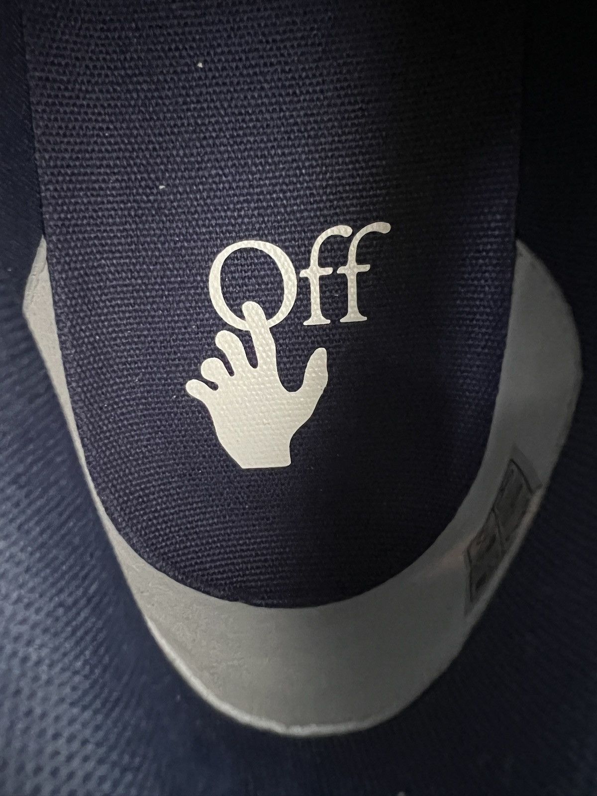Off-White Off-White Out of Office Vintage Leather 'Navy Blue' Size US 10 / EU 43 - 13 Thumbnail