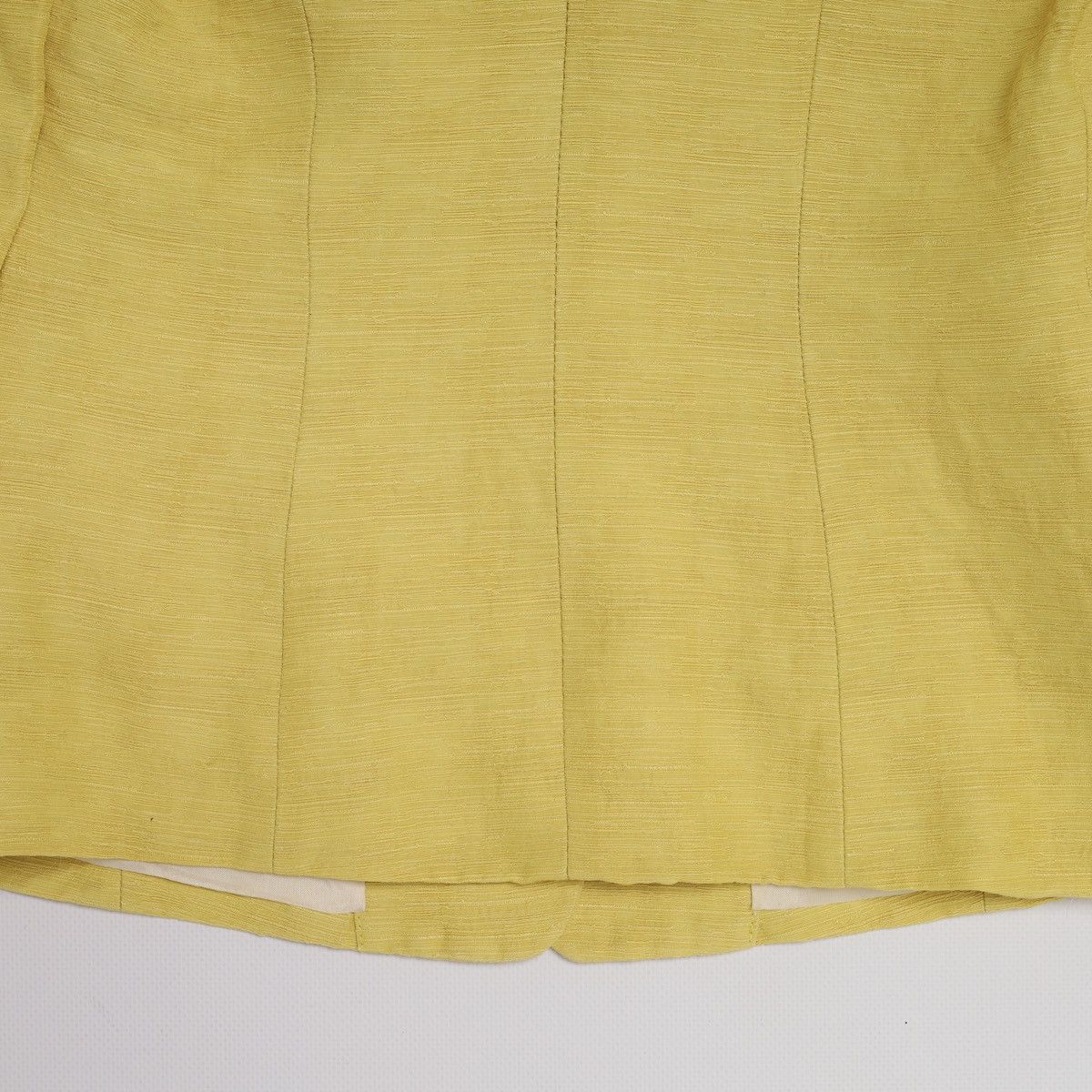 Kenzo Paris Vintage Yellow Blazer Jacket Linen Silk Viscose