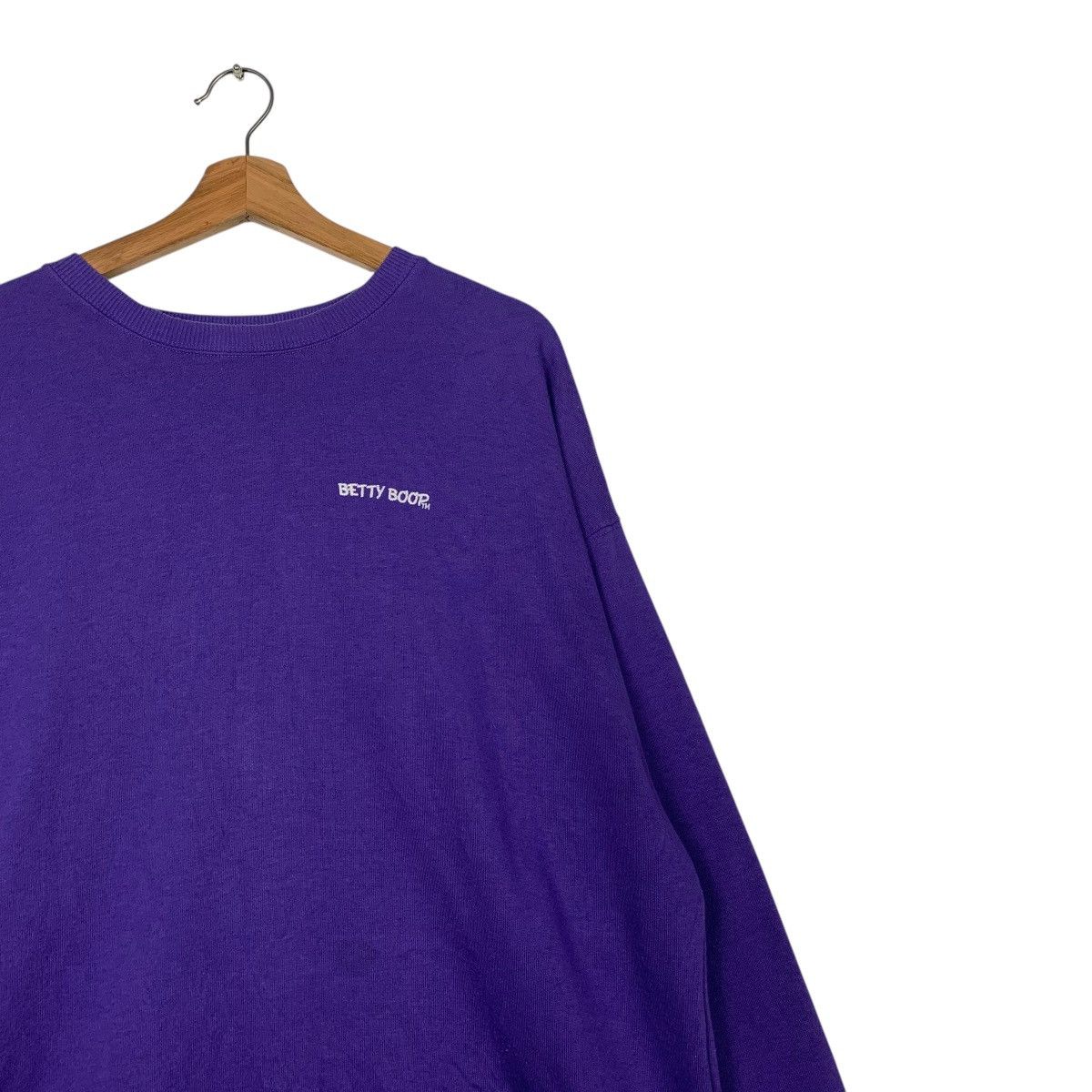 Japanese Brand Denifits x Betty Boop Crewneck Purple Sweatshirt Size US L / EU 52-54 / 3 - 6 Thumbnail
