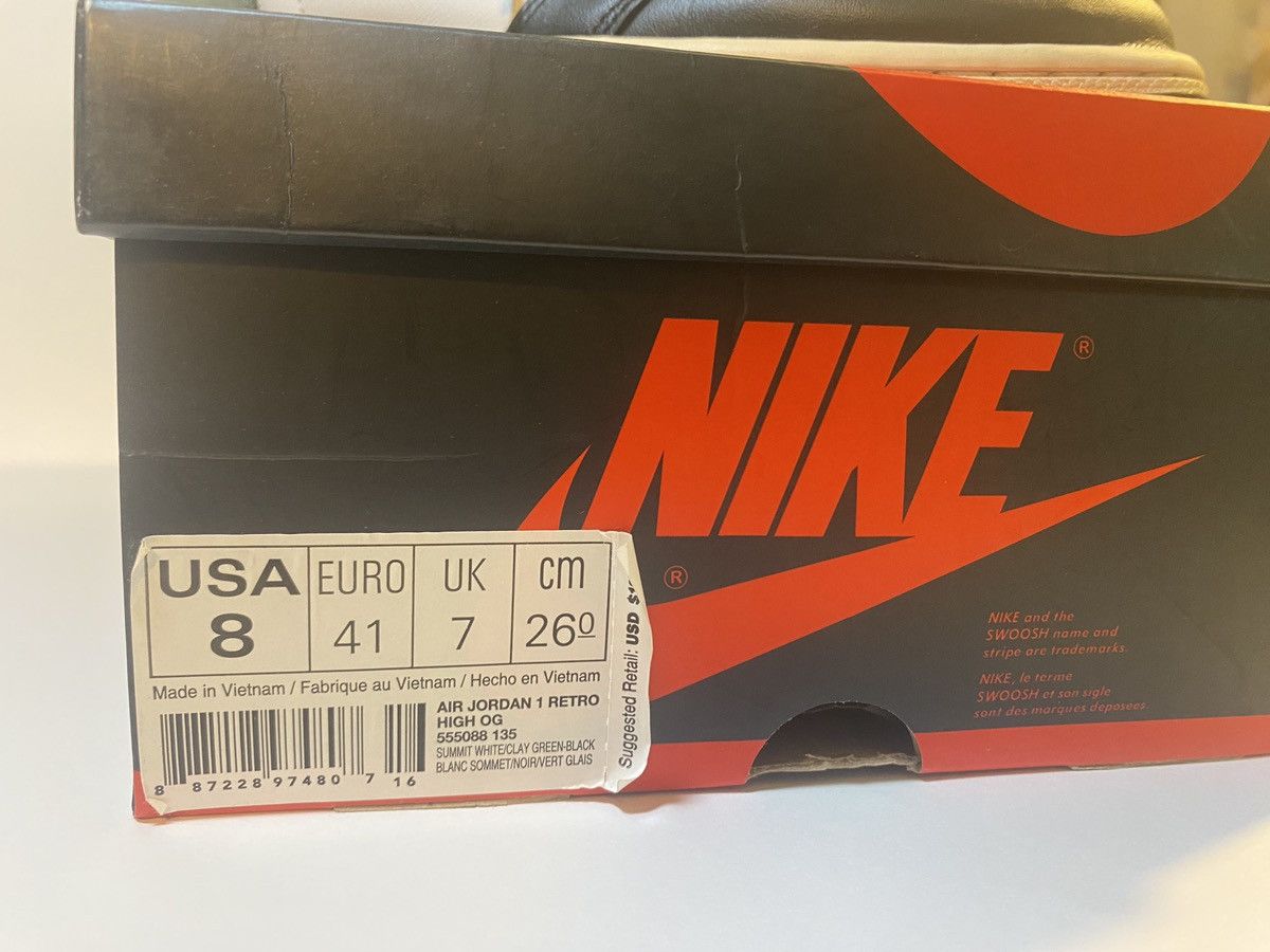 Jordan Brand × Nike Jordan 1 Retro High OG Clay Green sz 8 Size US 8 / EU 41 - 11 Thumbnail