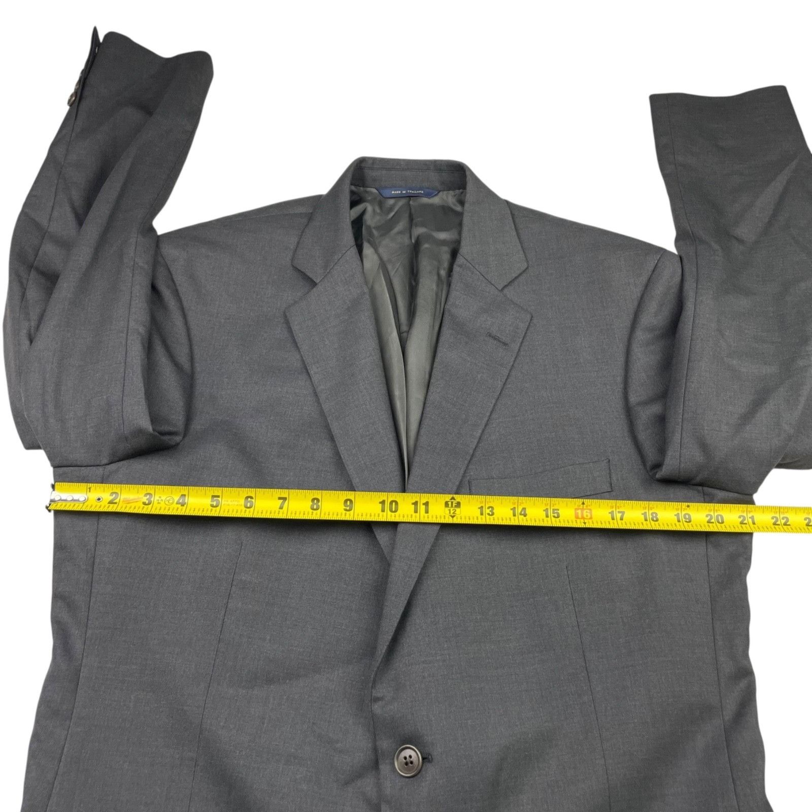 Brooks Brothers Brooks Brothers Men's Wool Stretch 2-Button Suit Gray • 41L Size 42L - 7 Thumbnail