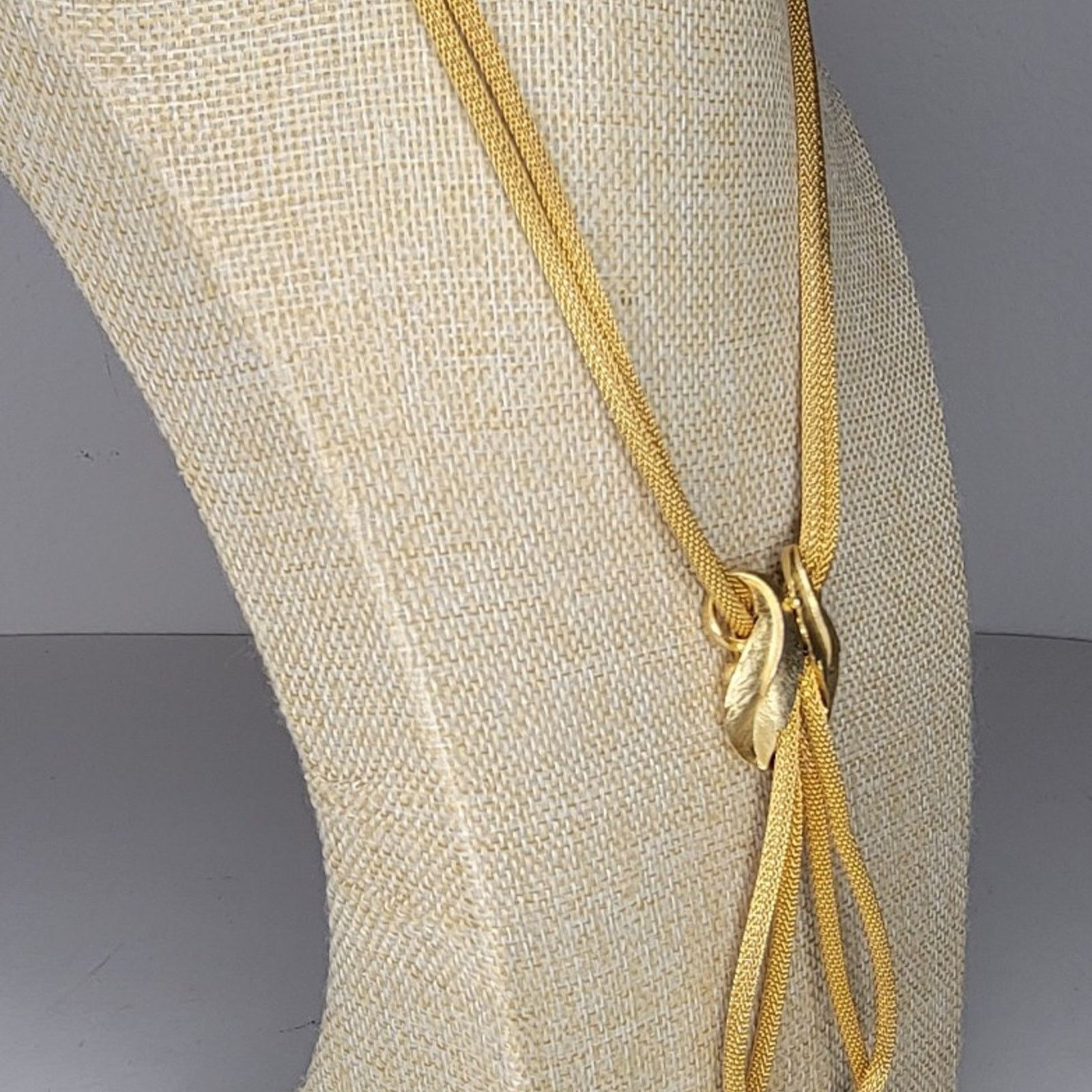 Westerlind Vintage Gold Tone Leaf Knot Necklace Size ONE SIZE - 6 Thumbnail