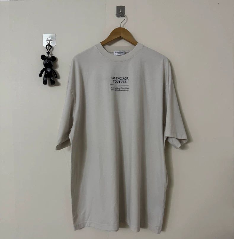 Balenciaga Balenciaga couture boxy Embroidered Letter Short Sleeve Size US M / EU 48-50 / 2 - 1 Thumbnail