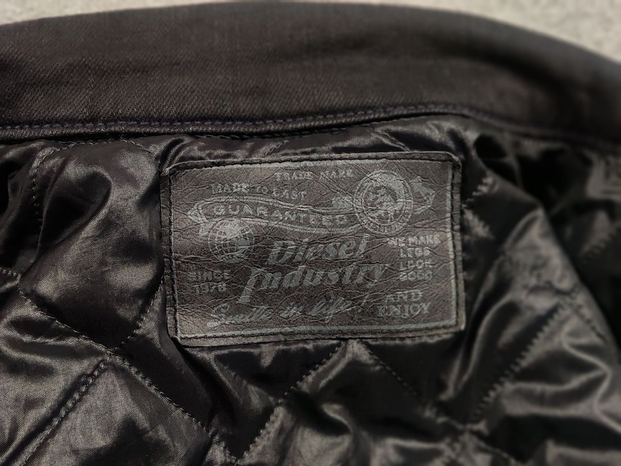 Diesel Diesel Industry Warm men's Black Denim Jacket Vintage style Size US XL / EU 56 / 4 - 16 Thumbnail