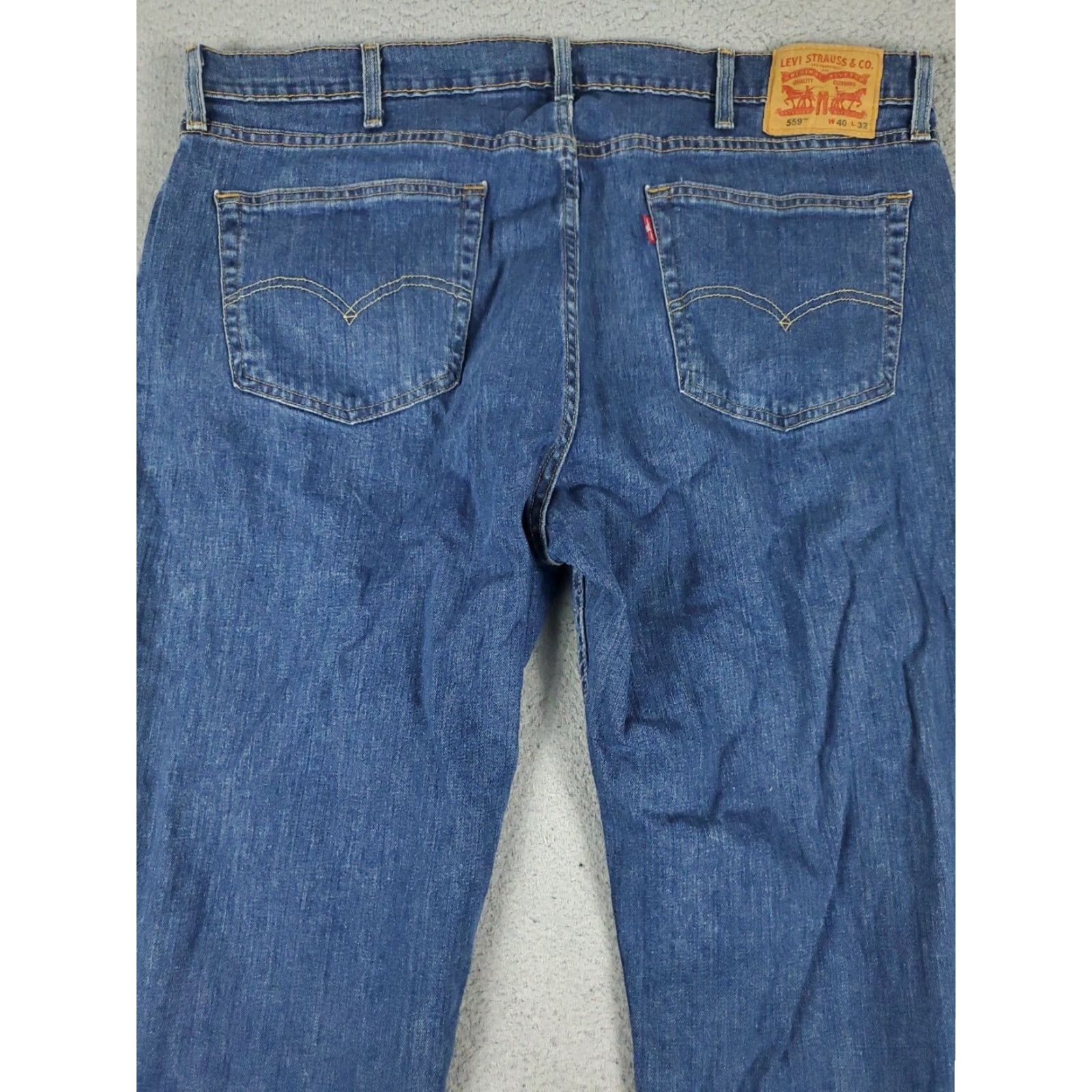 Levi's Levis Mens Relaxed Straight Blue Jeans Size 40x32 Extra Large XL Size US 40 / EU 56 - 7 Thumbnail