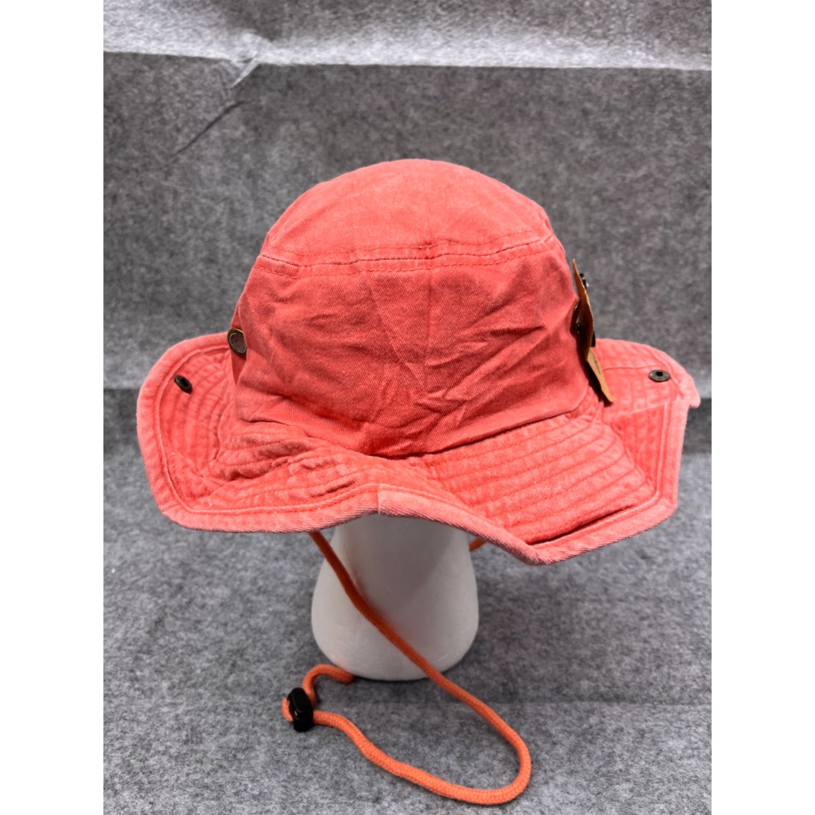 Vintage Lucky 7 Hat Bucket Adult M Red Cotton Fish Hiking Camping Logo 90s None Mens Size ONE SIZE - 6 Thumbnail