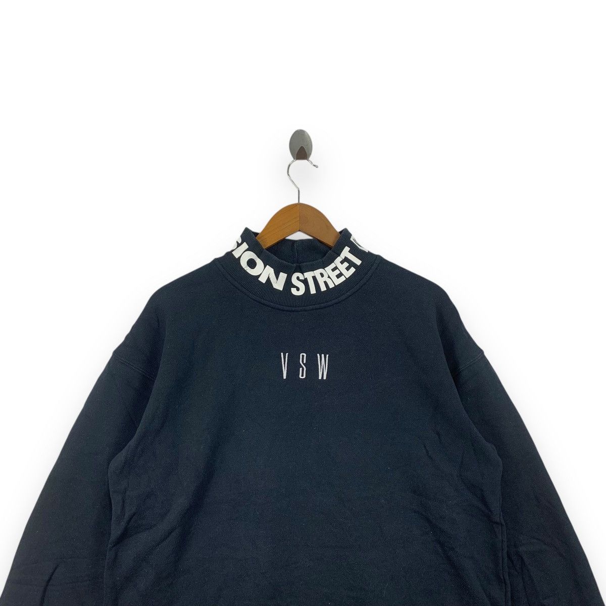 Vintage VISION STREET WEAR VSW Skateboard Mock Neck Sweatshirt Size US M / EU 48-50 / 2 - 2 Thumbnail