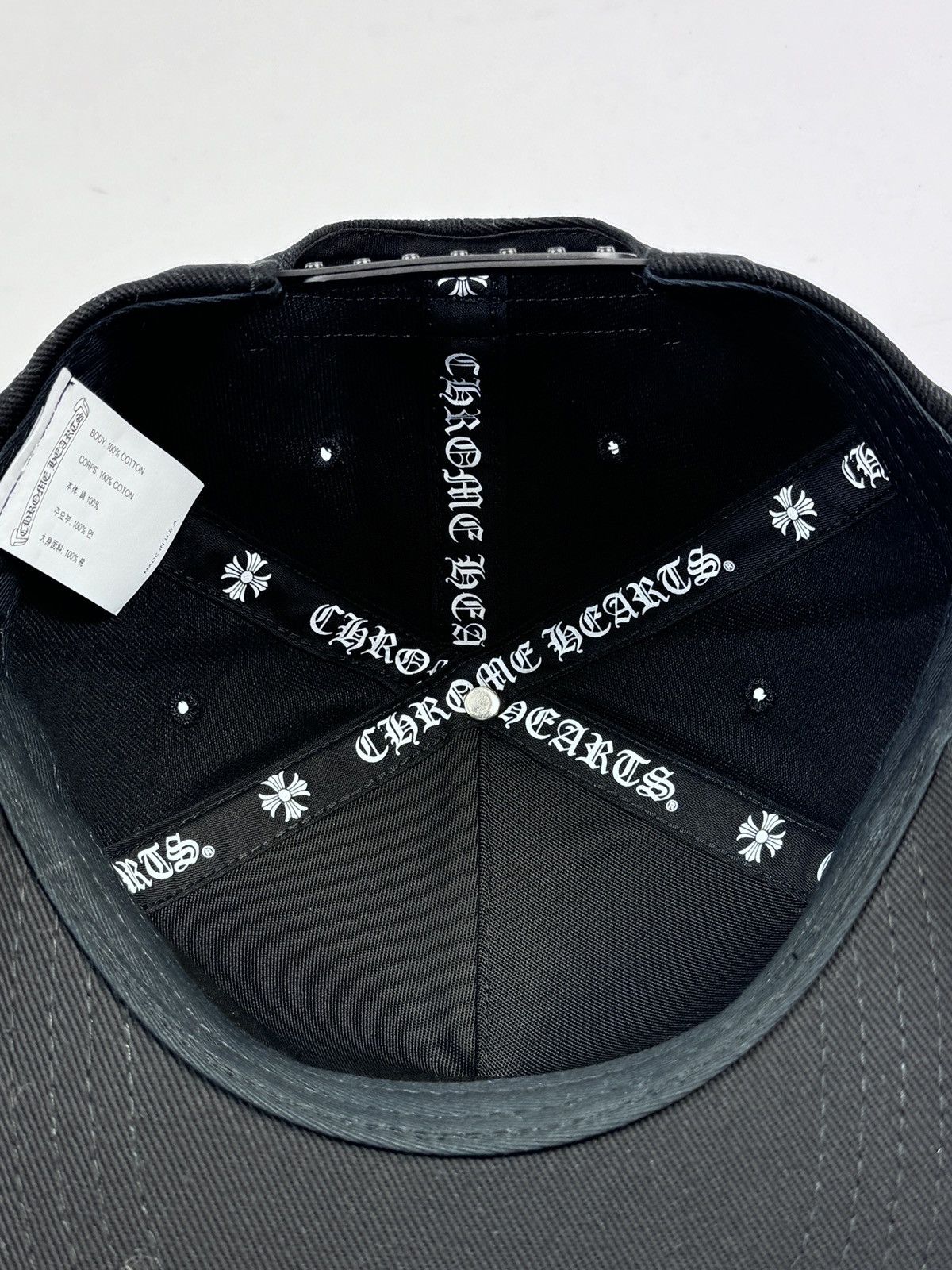 Chrome Hearts CHROME HEARTS EMBROIDERED BLACK CAP Size ONE SIZE - 5 Thumbnail