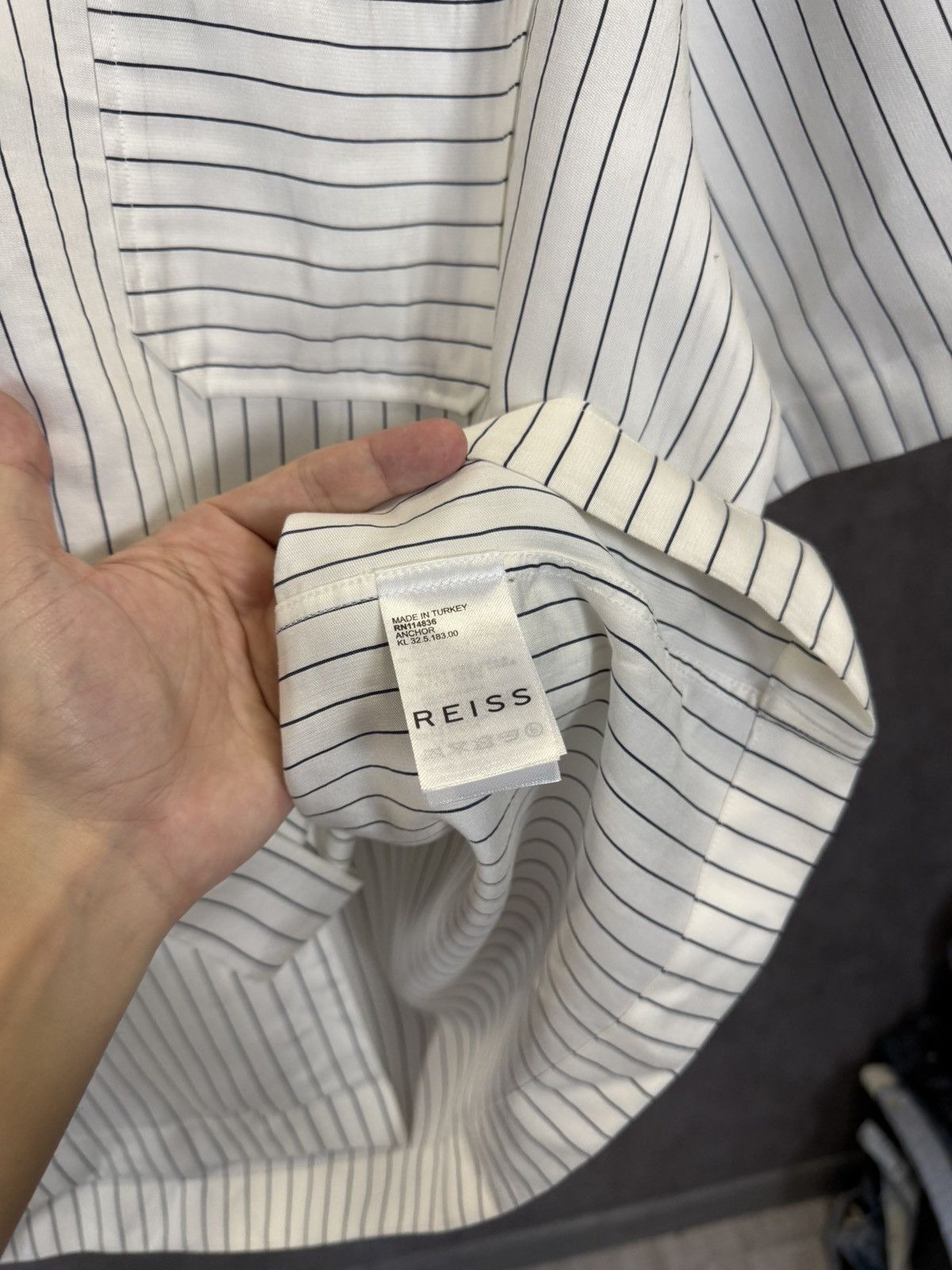 Reiss Reiss designer striped shirt Size US XL / EU 56 / 4 - 5 Thumbnail