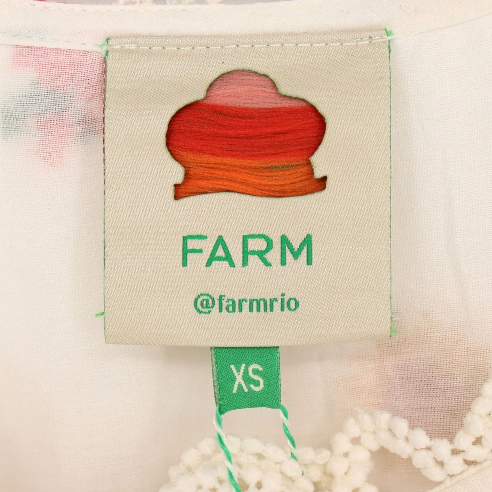 Farm Rio Farm Rio Dress Midi Dress Floral Embroidered Linen Blend XS White Sleeveless Button Front Sundress Womens Size XS / US 0-2 / IT 36-38 - 5 Thumbnail
