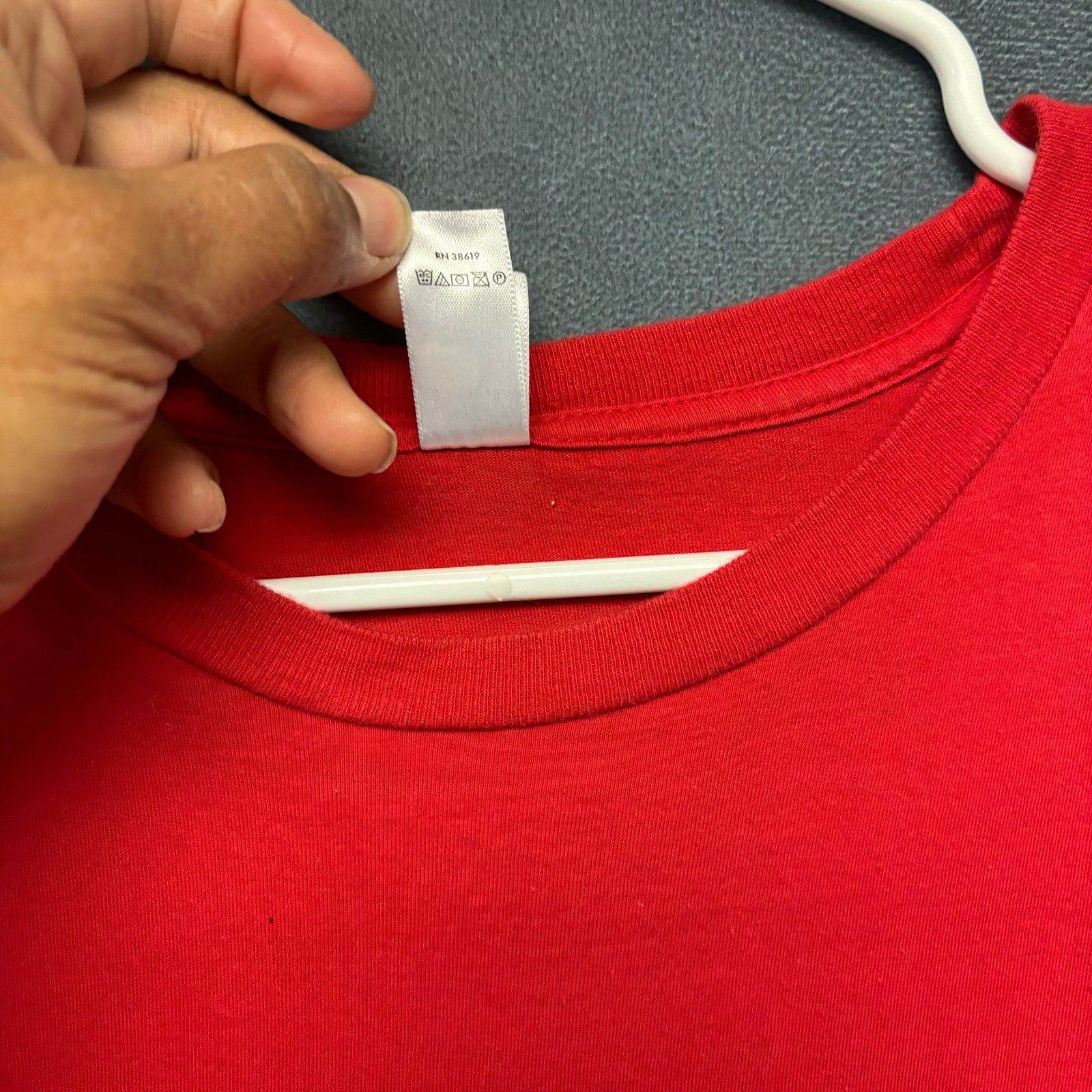 Anvil Anvil Everyday Red Shirt Blank Mens Large Comfy Skater Plain Size US L / EU 52-54 / 3 - 5 Thumbnail