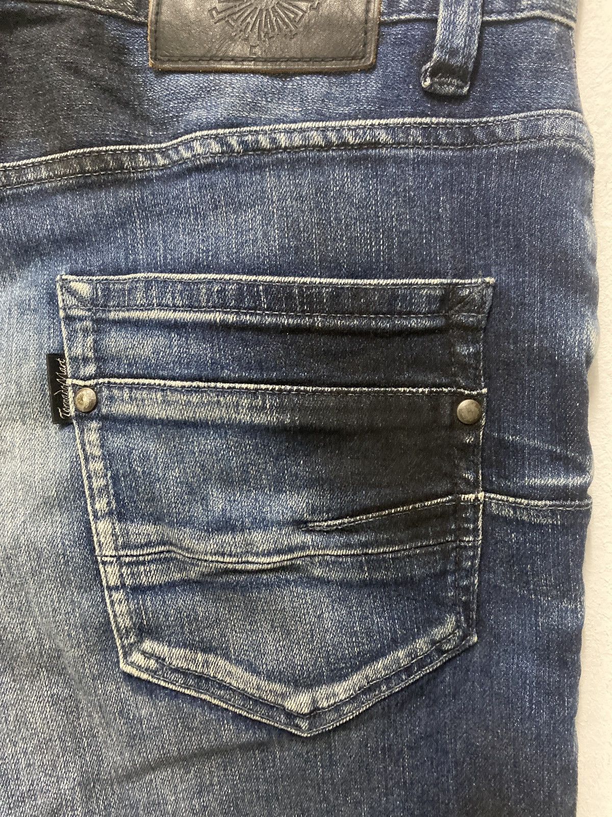 If Six Was Nine × Tornado Mart Tornado mart flared blue jeans painter black Size US 34 / EU 50 - 4 Thumbnail