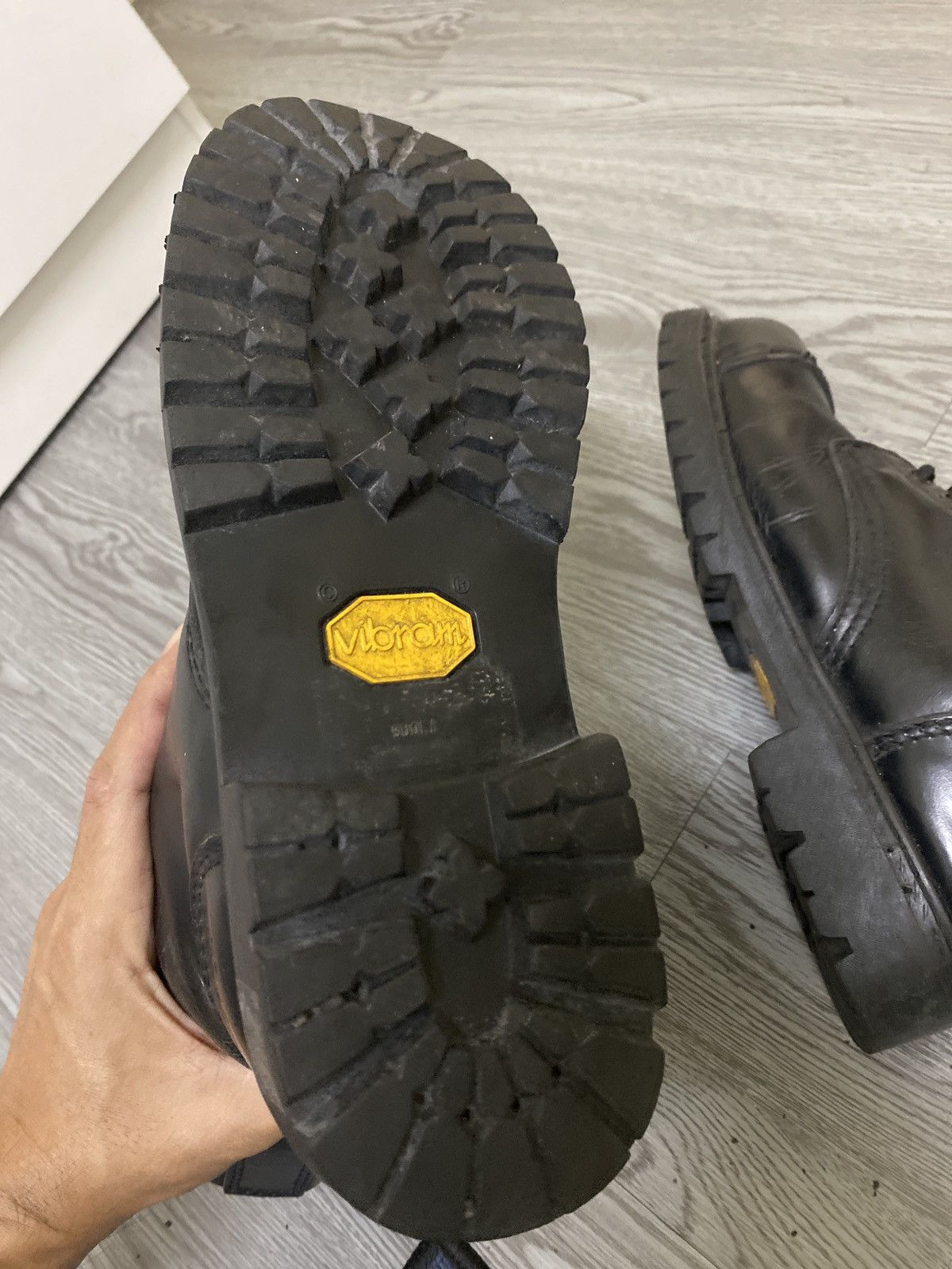 Undercover Undercover Jun Takahashi Black Leather Combat Boots Vibram Size US 7 / EU 40 - 9 Thumbnail