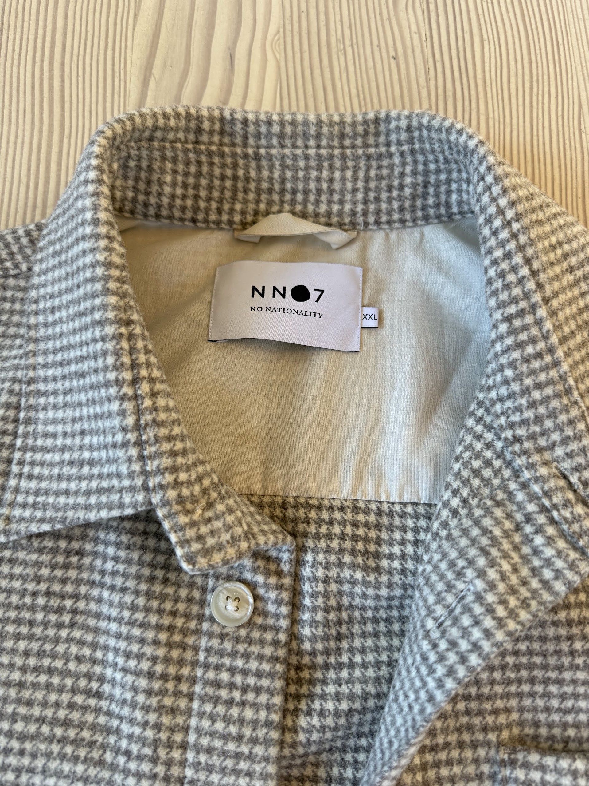 NN07 Peter 5318 Overshirt / Swacket, Grey Check, XXL Size US XXL / EU 58 / 5 - 2 Thumbnail