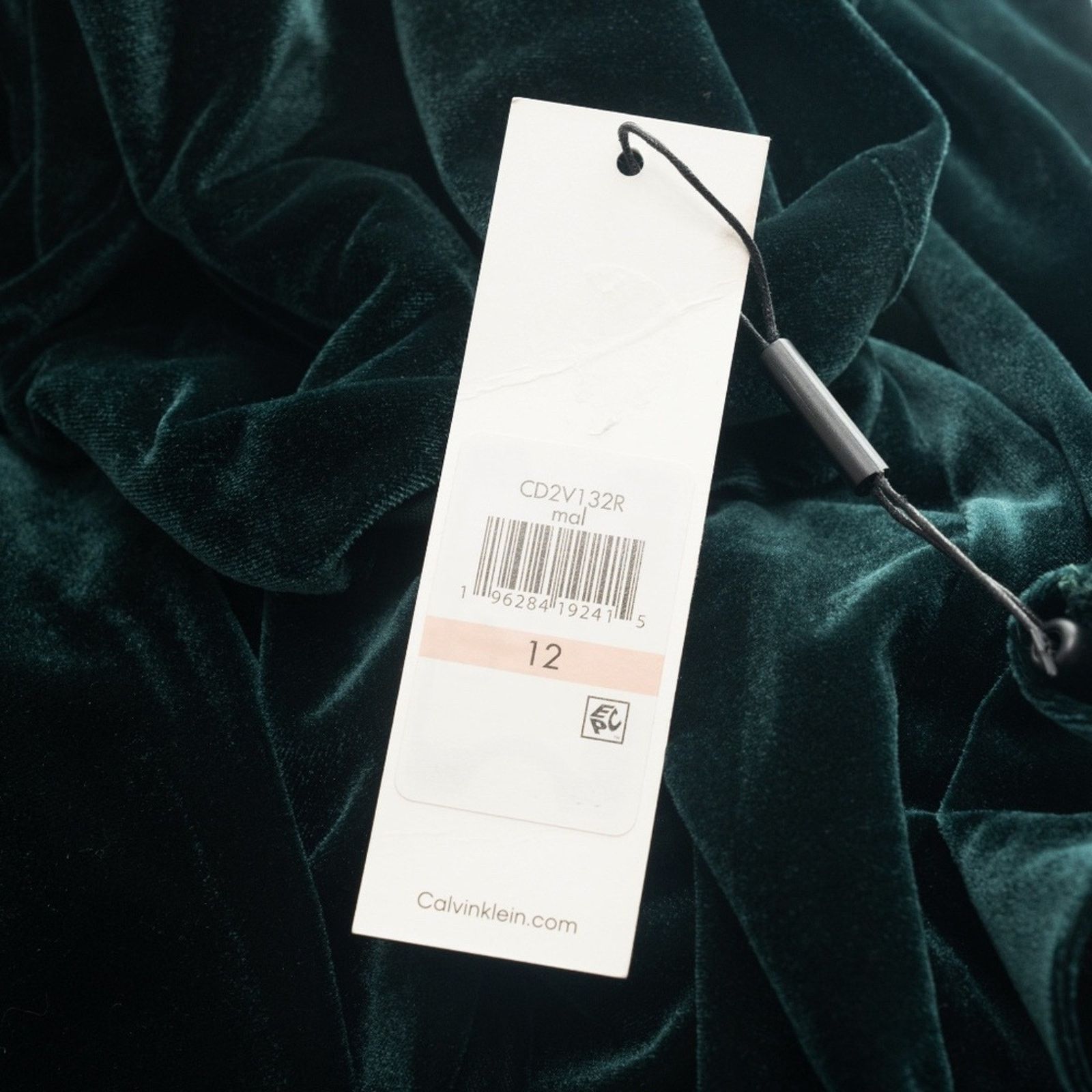 Calvin Klein Calvin Klein. Lux Velvet Wrapped Dress Size XL / US 12-14 / IT 48-50 - 13 Thumbnail