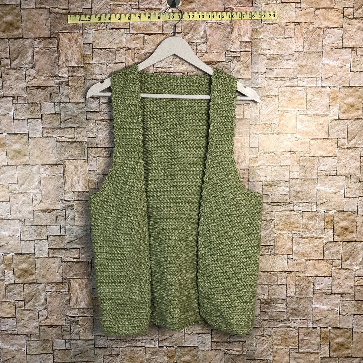 Homespun Knitwear Japanese Brand Green knitwear Vest #A269 Size US S / EU 44-46 / 1 - 1 Thumbnail