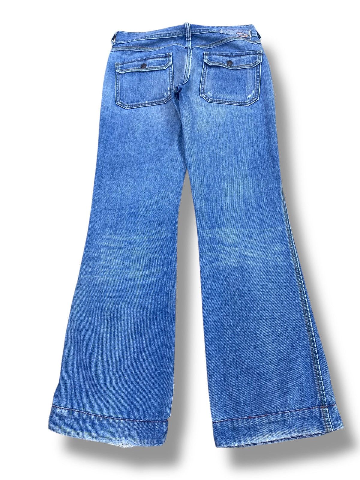 Diesel Diesel Faded Blue Wash Whiskers Style Loose Jeans Size US 28 / EU 44 - 3 Thumbnail