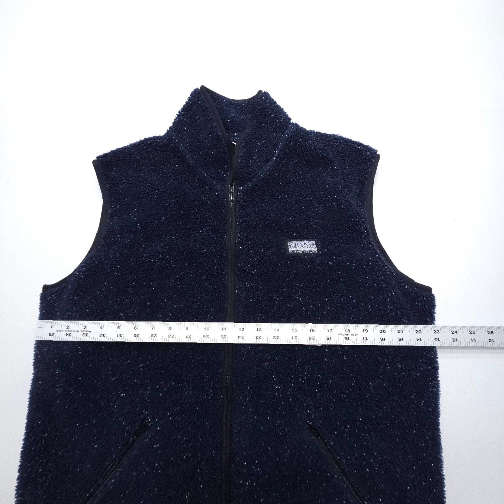 Vintage VINTAGE Ru Outside Fleece Vest Outdoor Mens M Blue Zip Size US M / EU 48-50 / 2 - 6 Thumbnail
