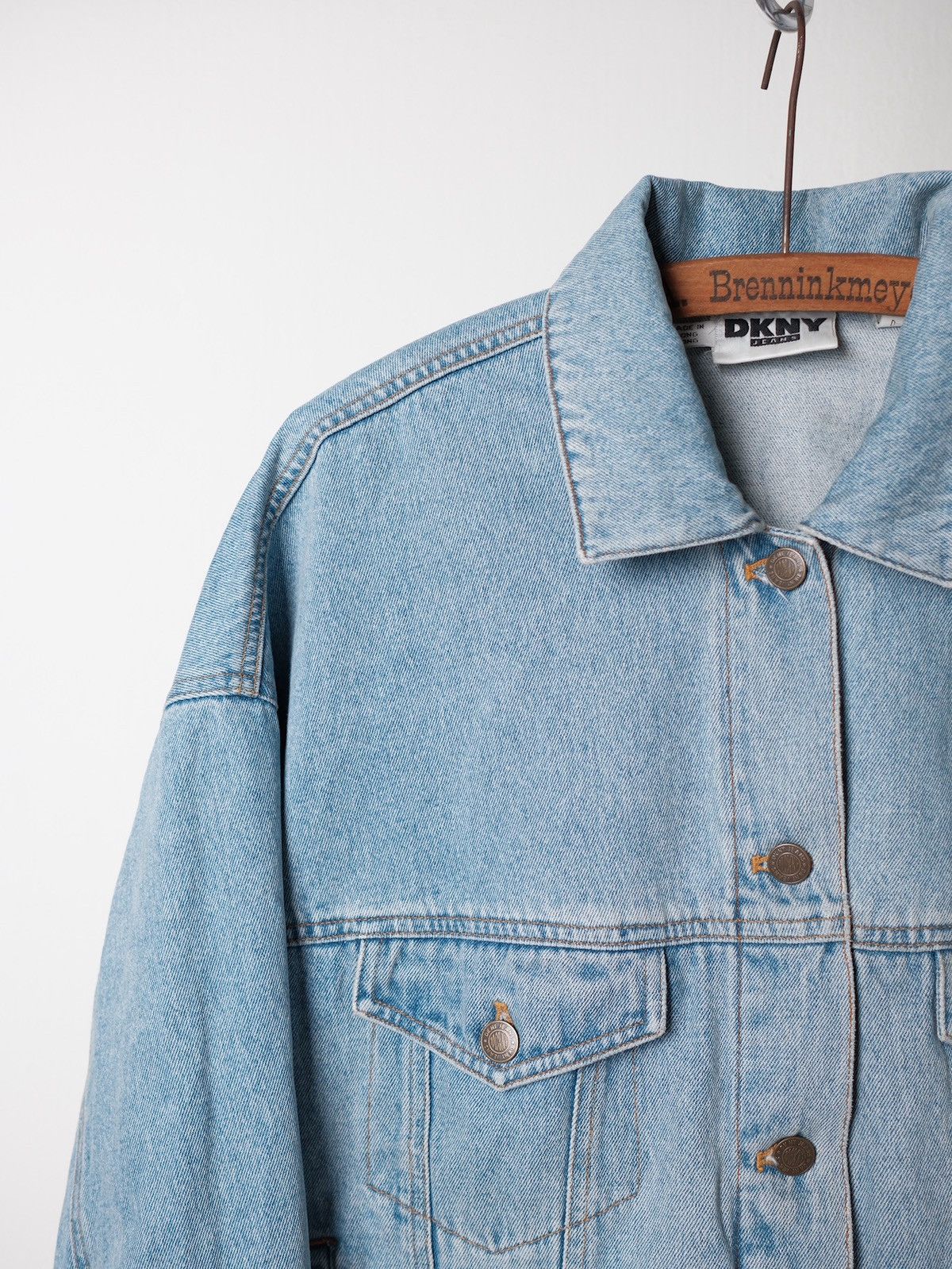 DKNY 1990s DKNY Boxy Denim Jacket Size US M / EU 48-50 / 2 - 5 Thumbnail