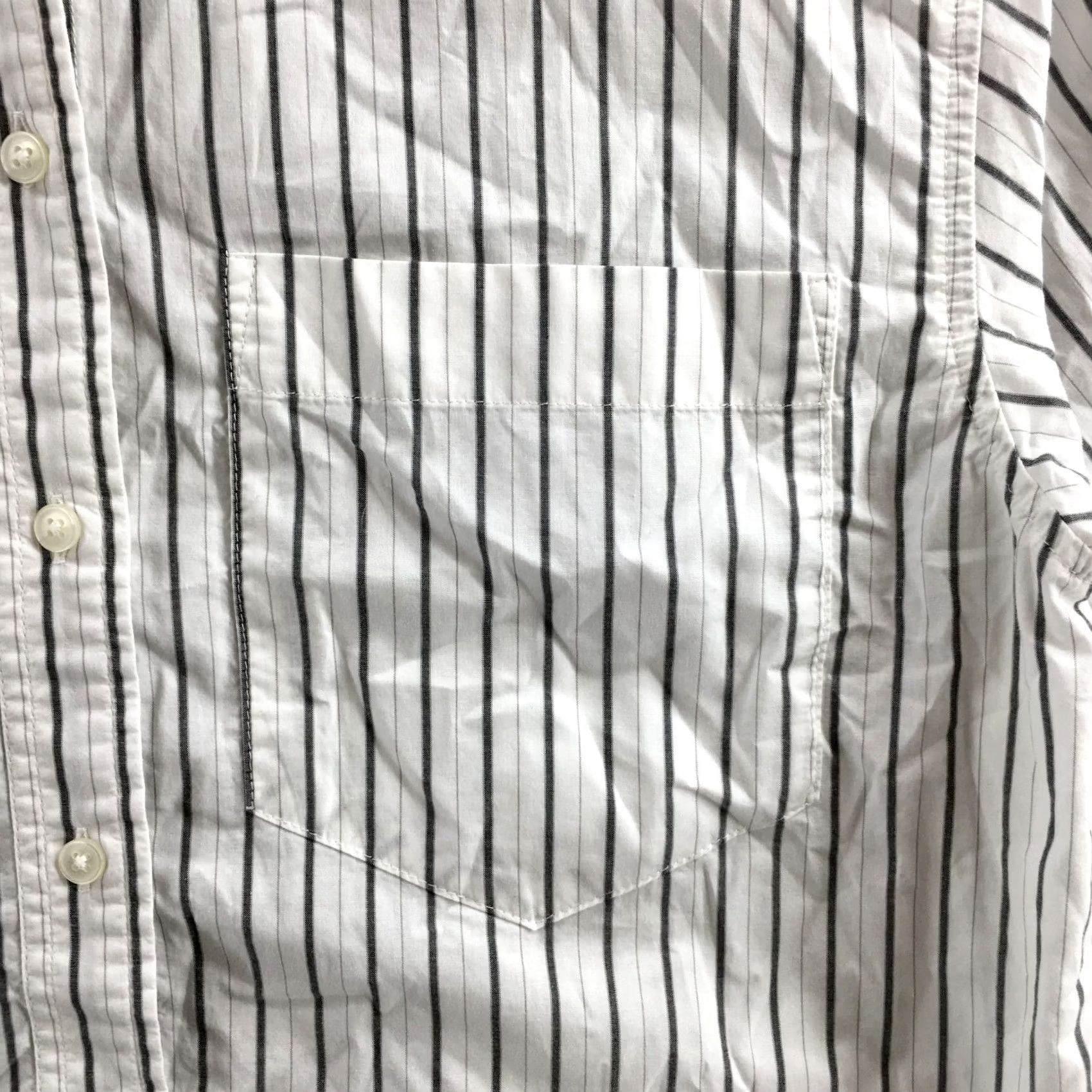 Banana Republic Banana Republic Button-Up Shirt Womens S Black White Collared Long Sleeves Dress Shirt Shirt Size S / US 4 / IT 40 - 4 Thumbnail