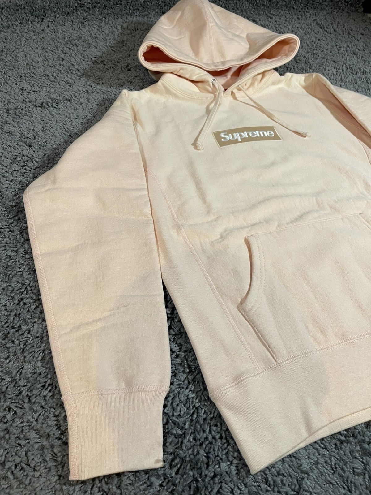 Supreme 2016FW Supreme Box Logo Hoodie Hooded Sweatshirt Peach Pink Size US M / EU 48-50 / 2 - 17 Thumbnail