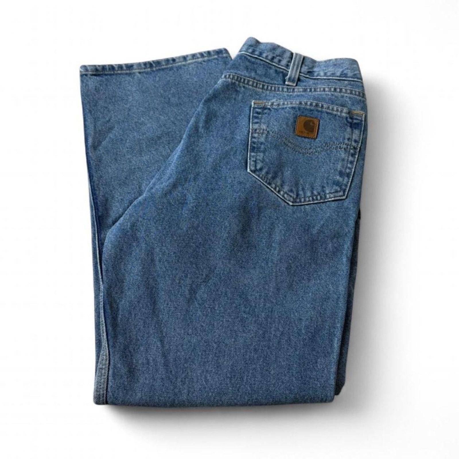 Carhartt carhartt blue denim carpenter jeans 38x30 Size US 38 / EU 54 - 1 Thumbnail