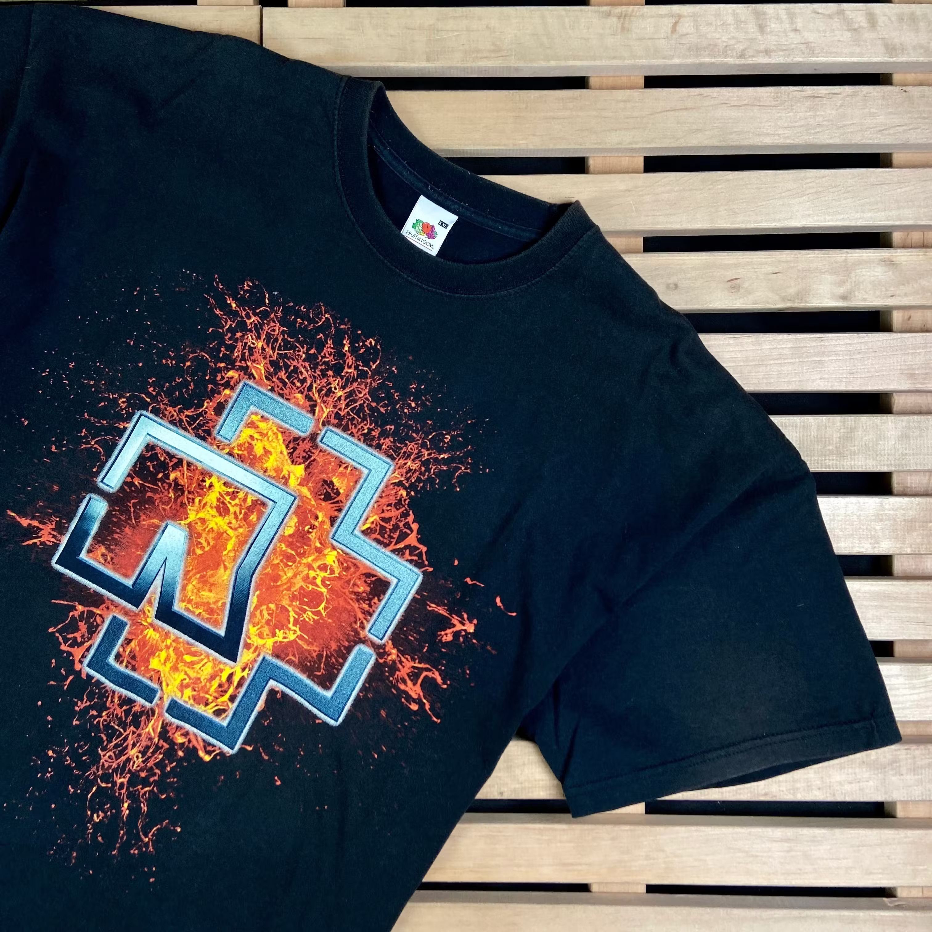 Band Tees × Vintage Mens Vintage T Shirt Rammstein Size XXL 2XL Size US XXL / EU 58 / 5 - 2 Thumbnail
