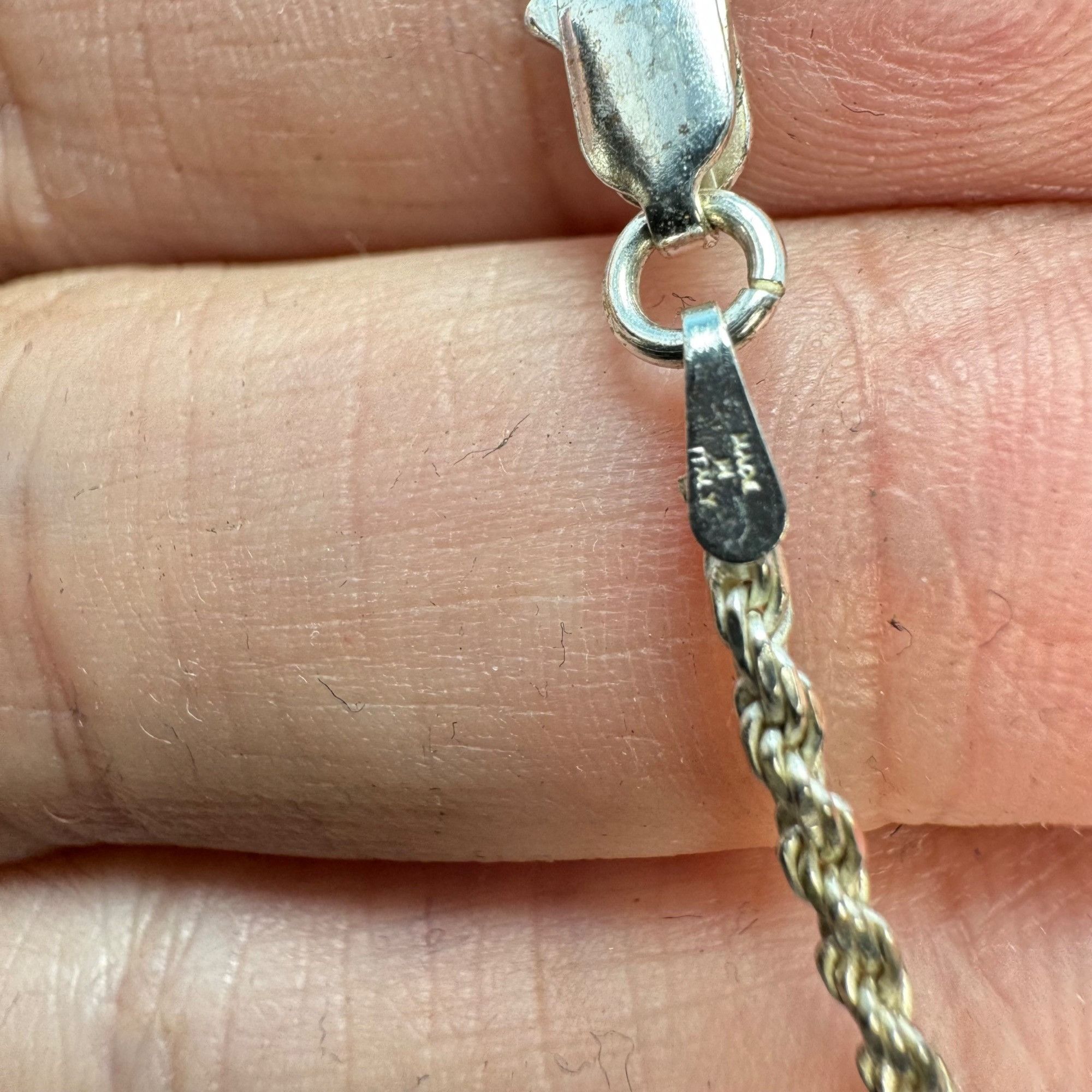 Other VTG Solid Sterling Silver 925 Textured Cross Pendant Necklac Size ONE SIZE - 3 Thumbnail