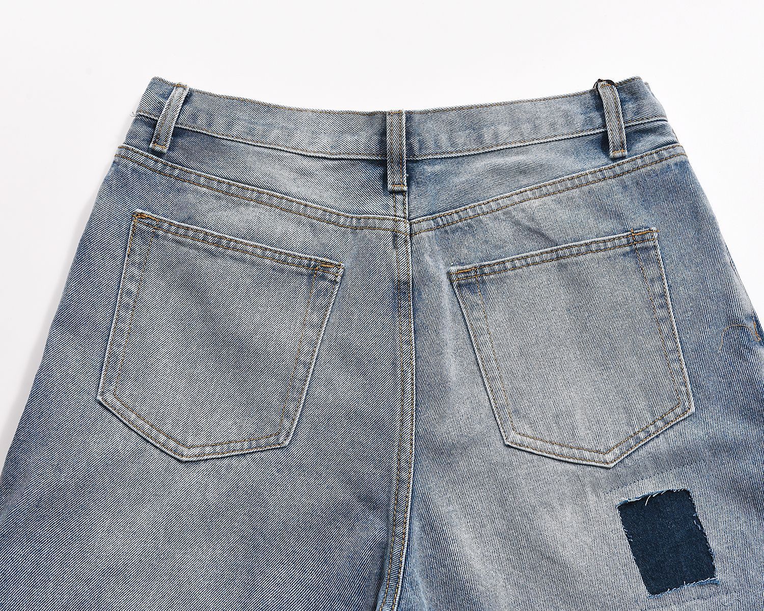 Japanese Brand × Vintage High street washed flared patchwork cargo jeans y2k Size US 32 / EU 48 - 4 Thumbnail