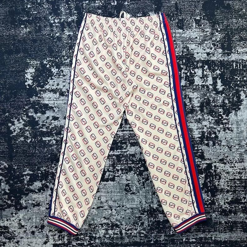 Gucci gucci logo printed drawstring jogger pants Size US 27 - 4 Thumbnail
