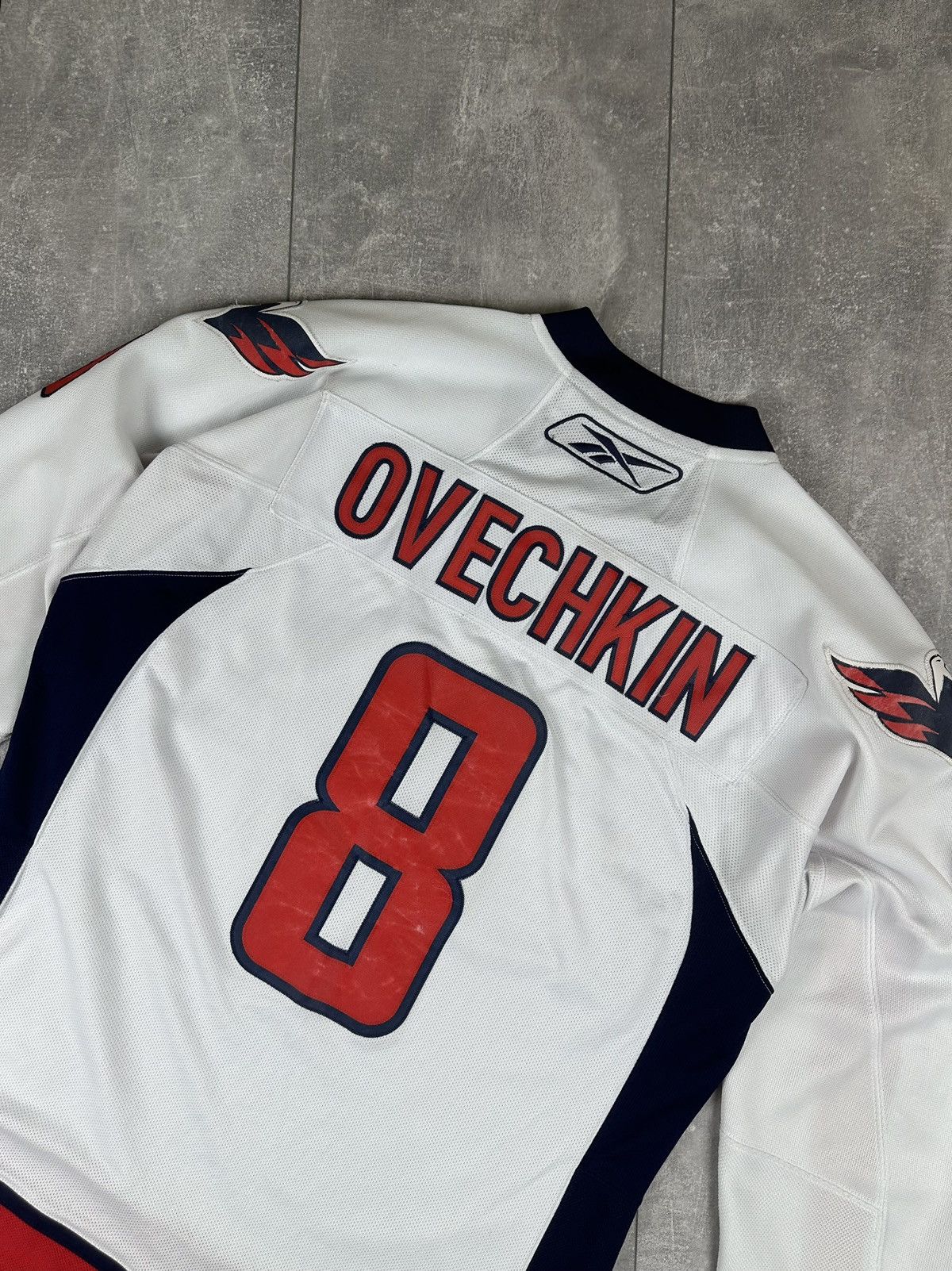 Reebok Reebok Washington Capitals CCM Ovechkin #8 NHL Hockey Jersey Size US L / EU 52-54 / 3 - 14 Thumbnail