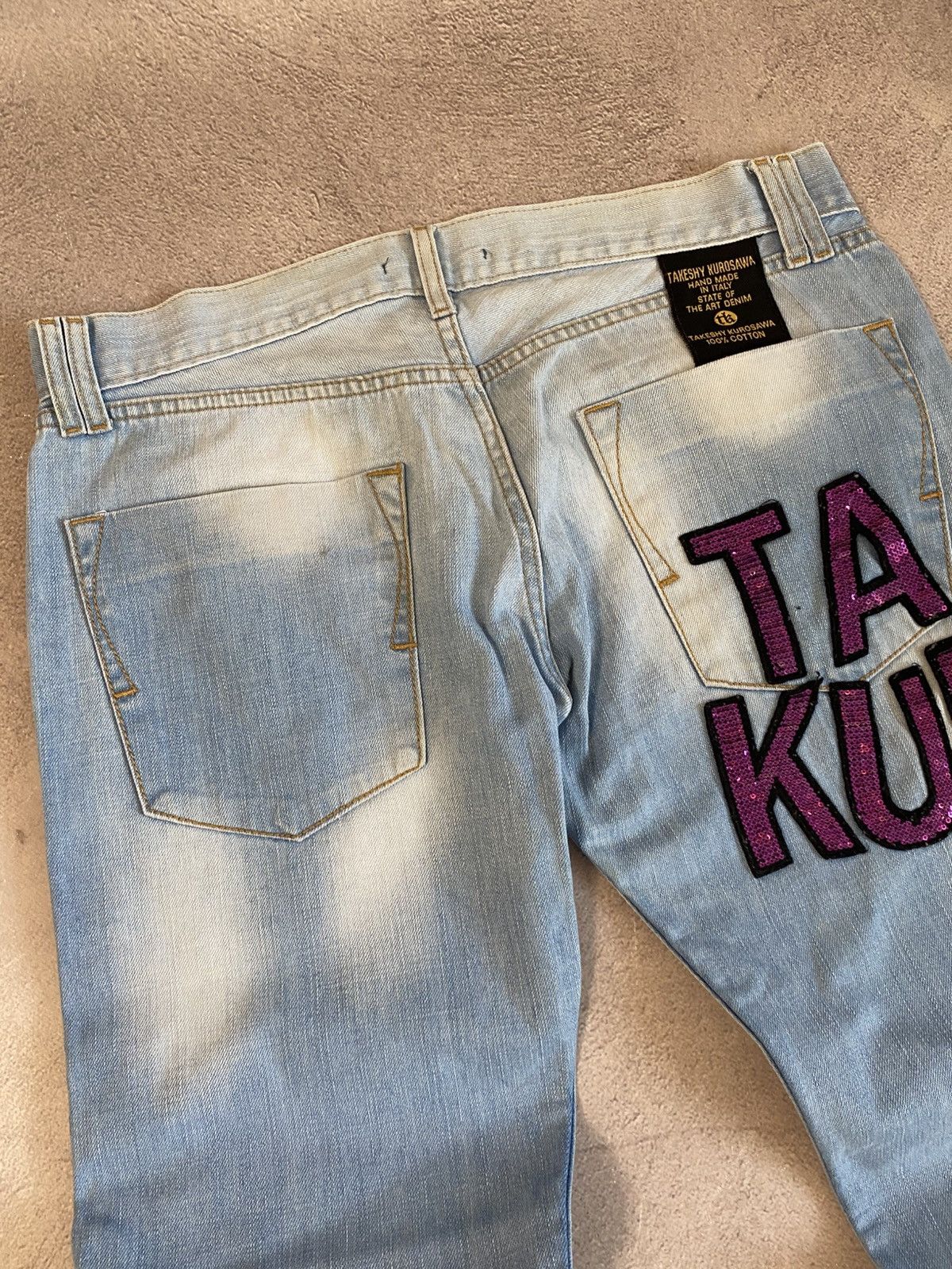 Japanese Brand Baggy Faded Pants If Six Was Nine style y2k jeans Size US 33 - 5 Thumbnail