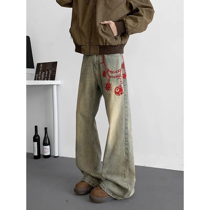 Japanese Brand Retro casual high street micro flared jeans Size US 32 / EU 48 - 5 Thumbnail
