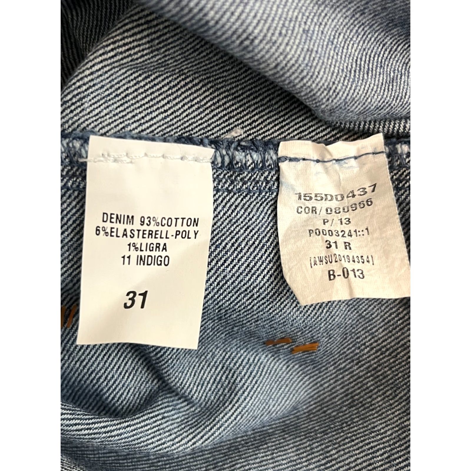 Vintage Juniors Women's Carpenter Jeans Size 13 Blue Denim Stretch 4-Pocket High Rise Cropped Jeans Womens Size 34" / US 12 / IT 48 - 5 Thumbnail