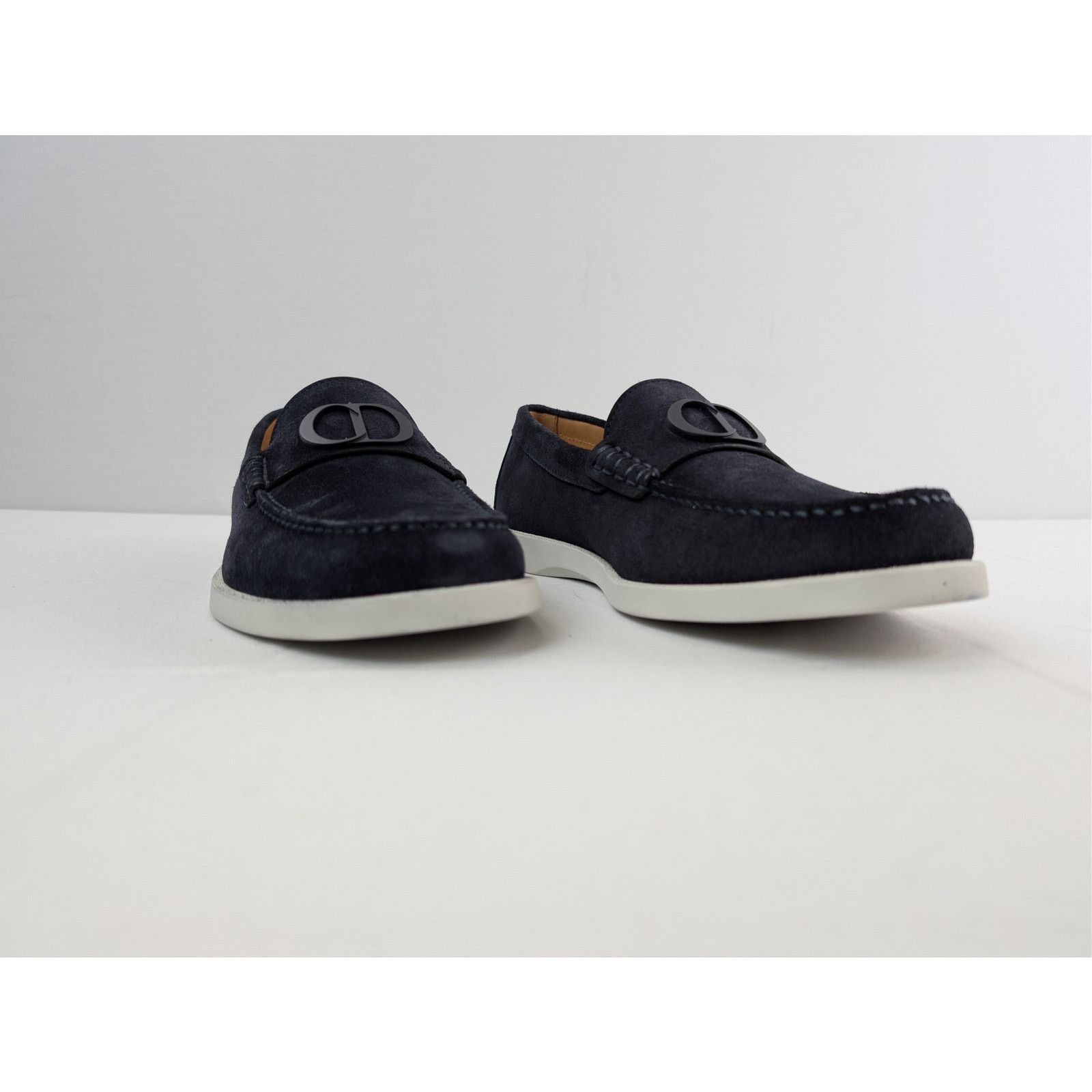 Dior o1rshd1 D'Granville suede Loafers Shoe Boots in navy blue Size US 8 / EU 41 - 5 Thumbnail