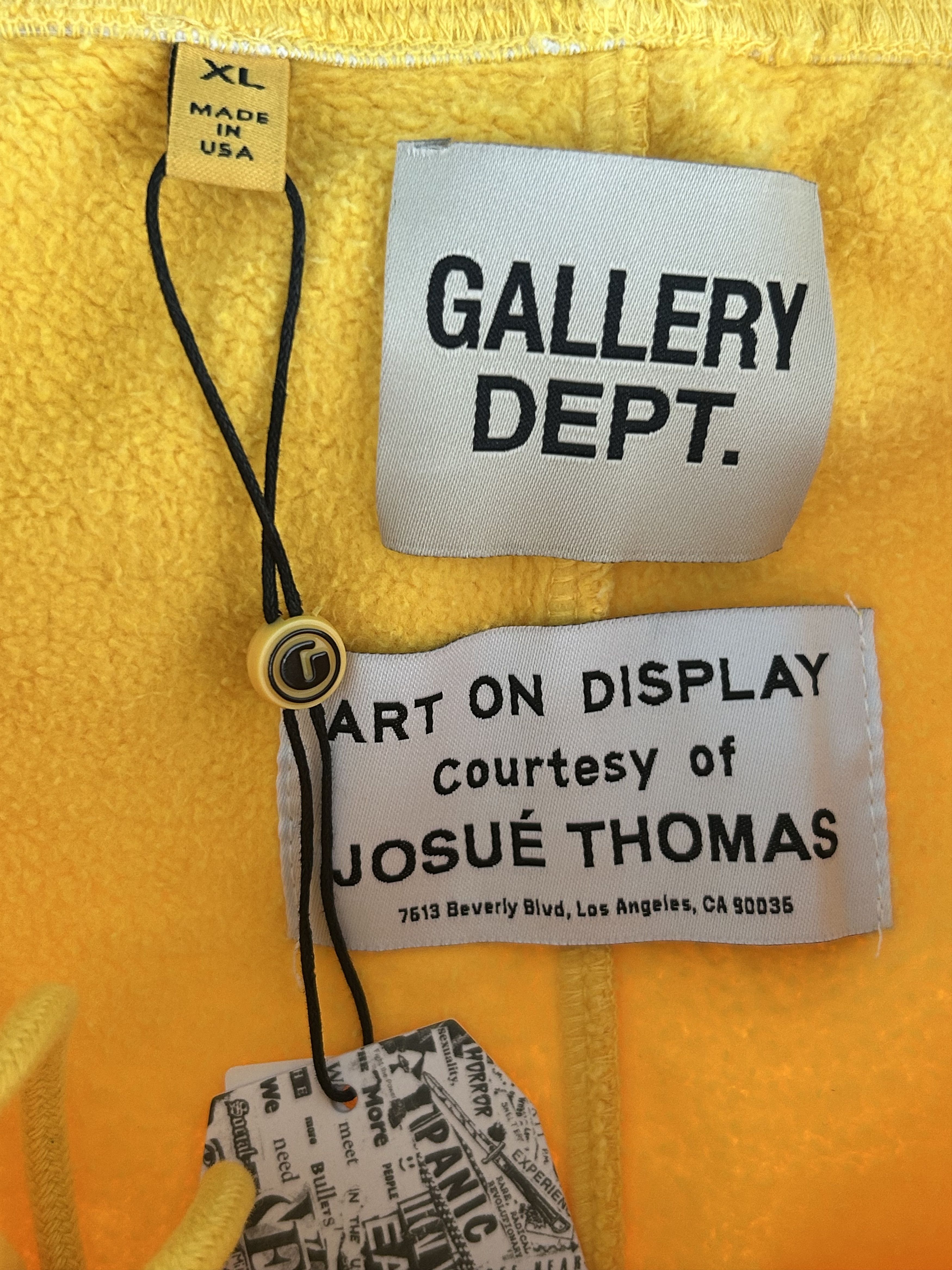 Gallery Dept. Gallery Dept Yellow & Black Sweatpants Size US 28 / EU 44 - 3 Thumbnail