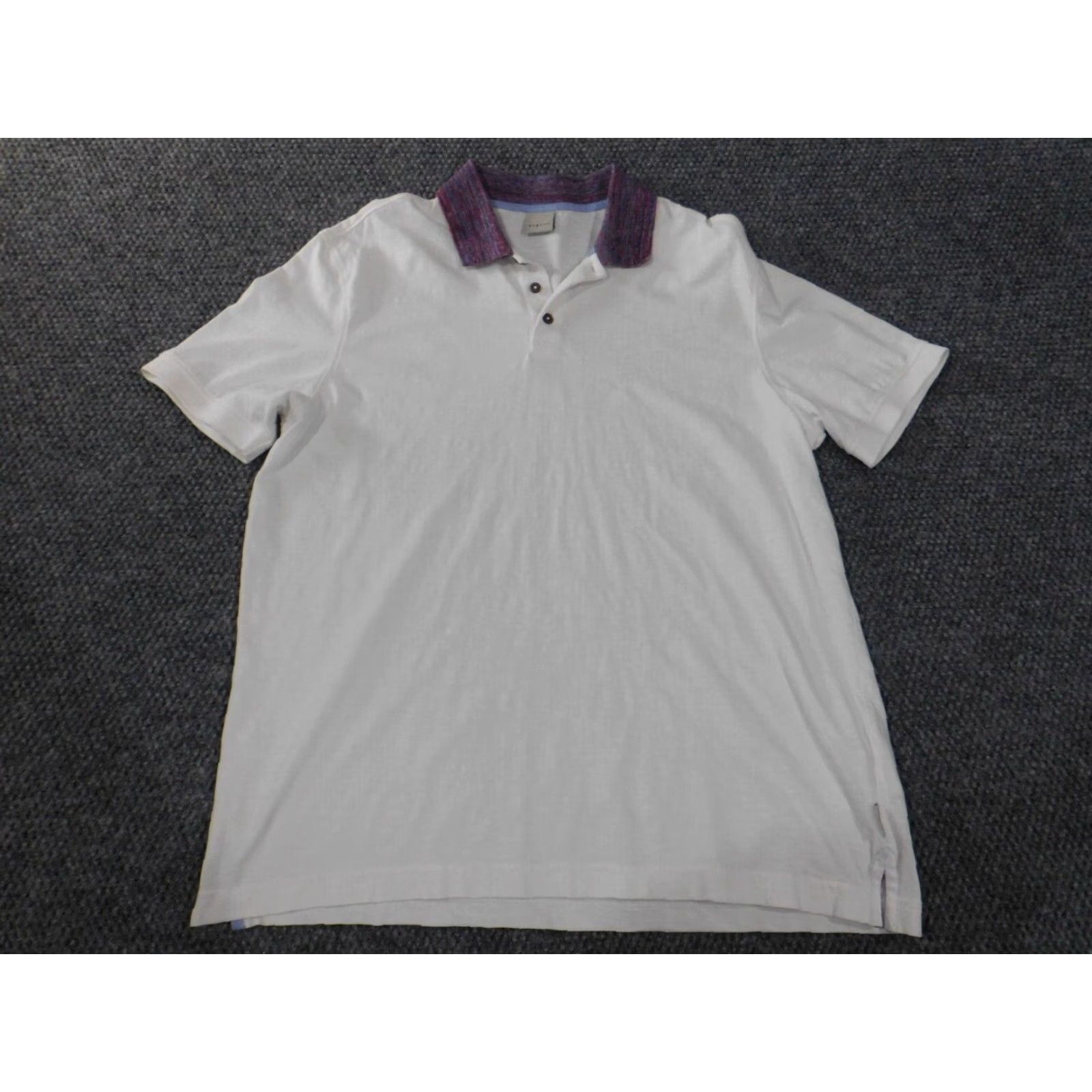 Bugatti Bugatti Polo Shirt XL White Mens Stretch Knit City Classic Casual Button-Down Collar-Short Sleeve Size US XL / EU 56 / 4 - 2 Thumbnail