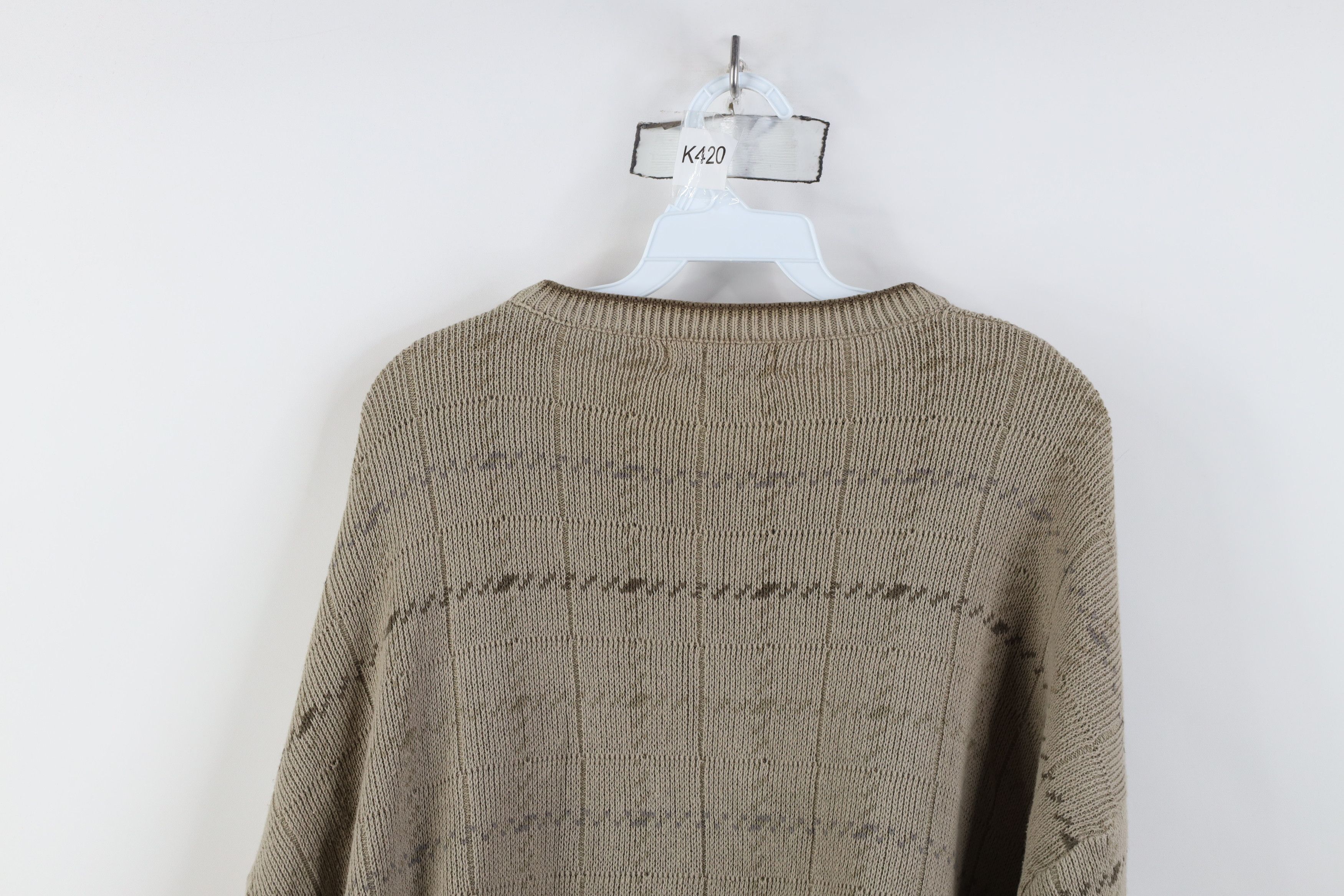 Vintage Vintage 90s Streetwear Ribbed Knit Golf Crewneck Sweater USA Size US XL / EU 56 / 4 - 12 Thumbnail
