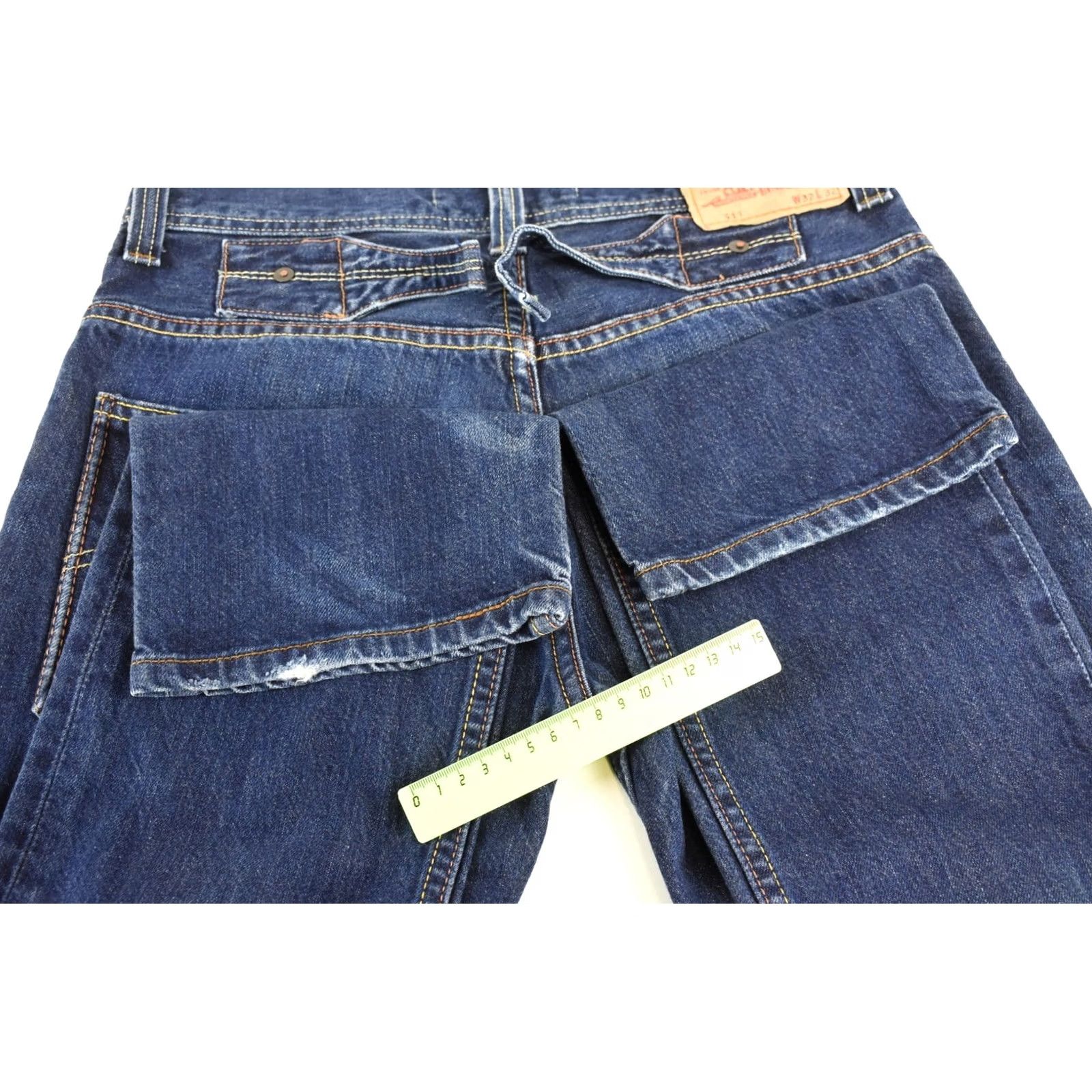 Levi's Levi's 511 Slim Fit Jeans Men's W32/L32 Blue Denim Zip Fly Pants Faded Whiskers Size US 32 / EU 48 - 8 Thumbnail