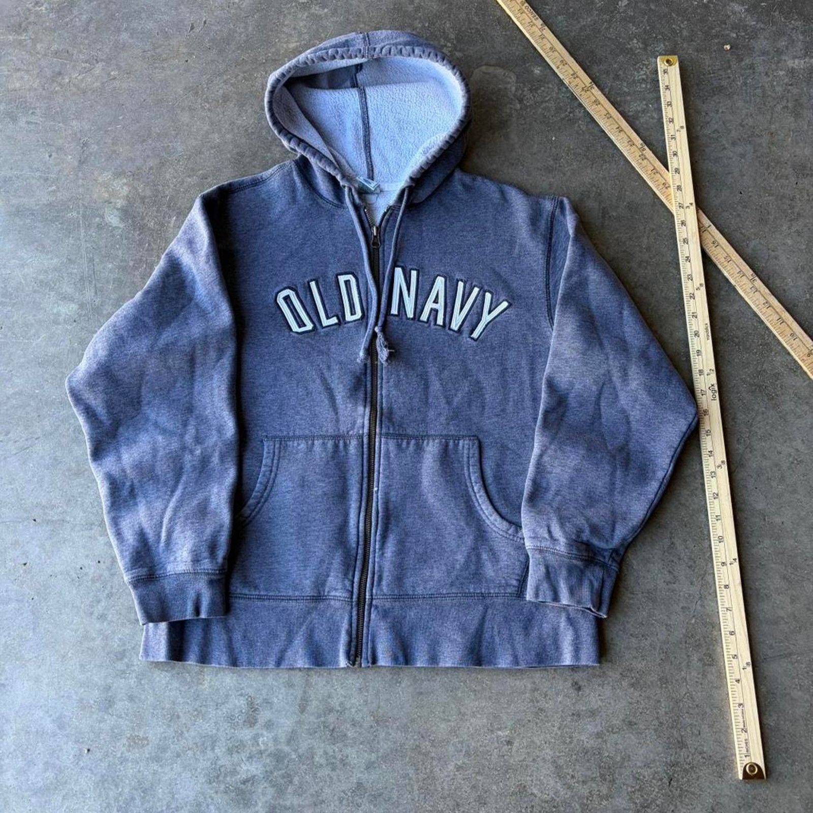 Old Navy 2000s old navy grey zip up Size US L / EU 52-54 / 3 - 2 Thumbnail