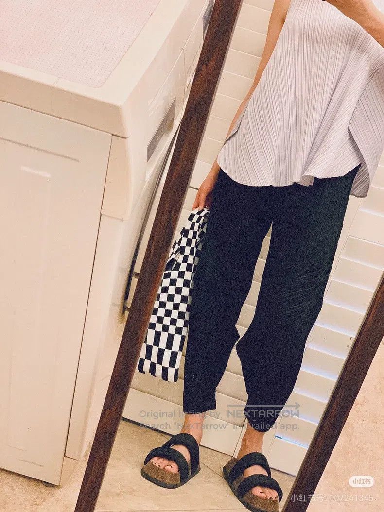 Issey Miyake Issey Miyake size:3 Black Twist Pants Size 31" - 6 Thumbnail