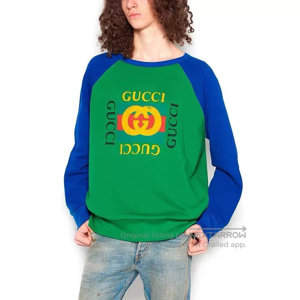Other Gucci Green and Blue Knitted Sweatshirt. Size US M / EU 48-50 / 2 - 1 Thumbnail
