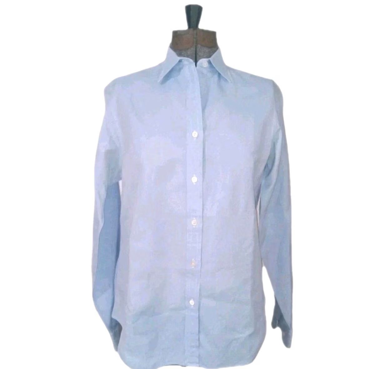 Vintage Essenza Blue Button-Up Shirt Womens L Blue Button-Up Shirt Womens L Essenza Blue Button-Up Shirt Womens L Blue Button-Up Shirt Womens L Size L / US 10 / IT 46 - 2 Thumbnail