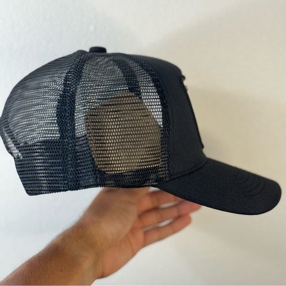 Designer NEW ELOTE PATCH BLACK TRUCKER MESH CAP HAT Size ONE SIZE - 2 Thumbnail