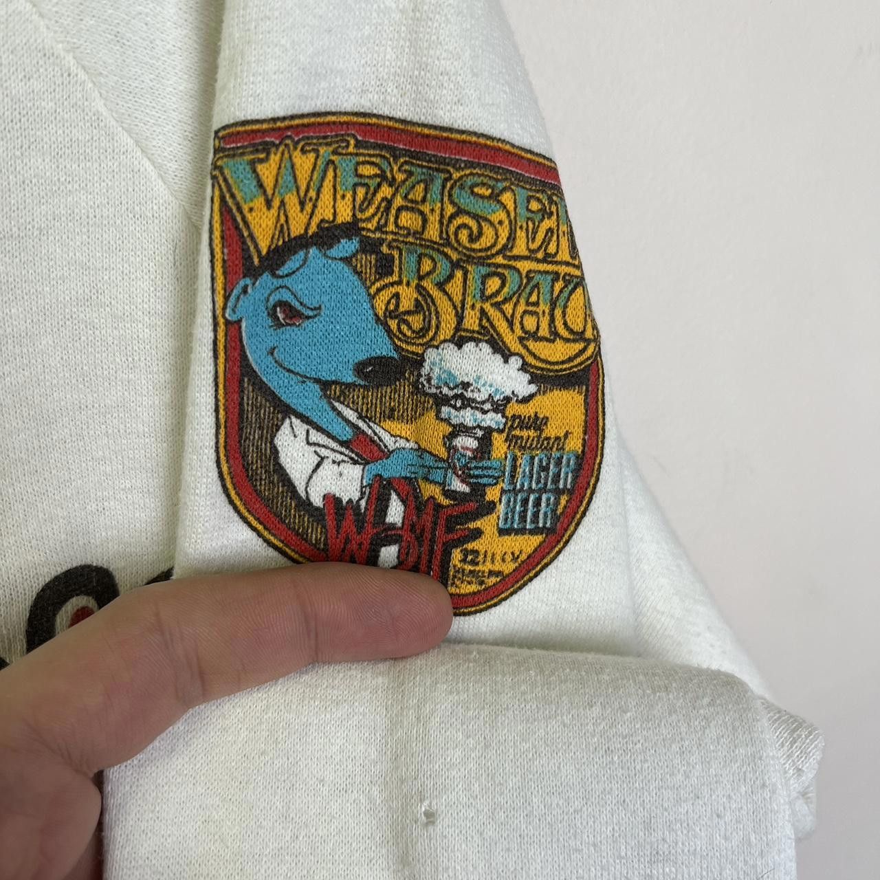 Designer Vintage Weasel Bräu Sweatshirt - Unique Cartoon Design 80s Size US M / EU 48-50 / 2 - 3 Thumbnail