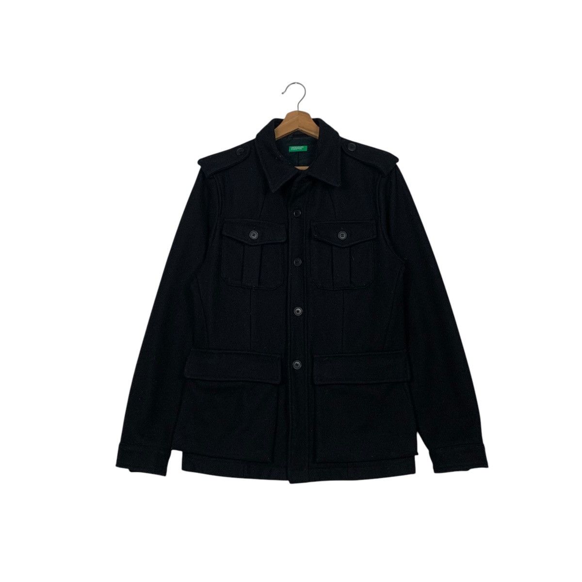 United Colors Of Benetton UNITED COLORS OF BENETTON Wool 4 Pocket Jacket #2483-C111 Size US S / EU 44-46 / 1 - 1 Thumbnail