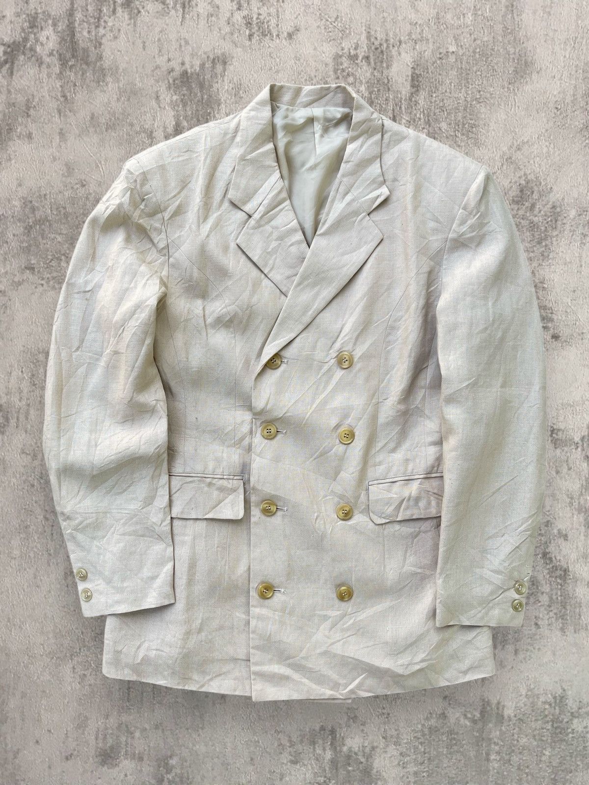 Yohji Yamamoto 🔥Vintage Yohji Yamamoto Y's Double Breasted Jacket Size US S / EU 44-46 / 1 - 4 Thumbnail